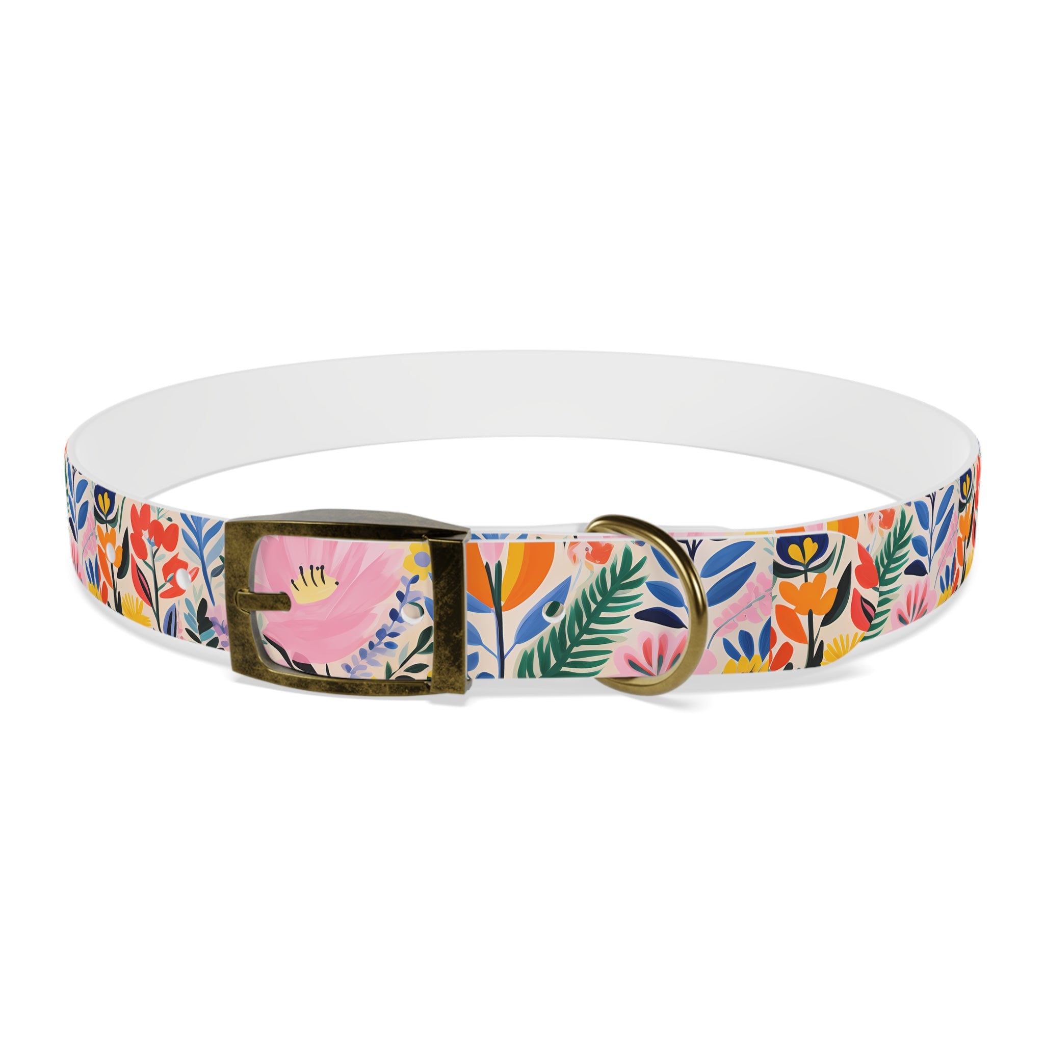 Waterproof Hypoallergenic Dog Collar - Matisse Inspired Floral Design - Made in USA - Pet Crate | Trusted and Loved by Pet Lovers