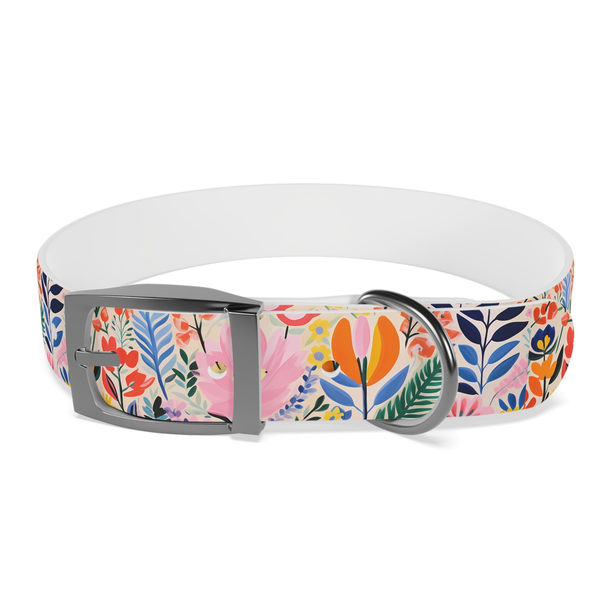 Waterproof Hypoallergenic Dog Collar - Matisse Inspired Floral Design - Made in USA - Pet Crate | Trusted and Loved by Pet Lovers