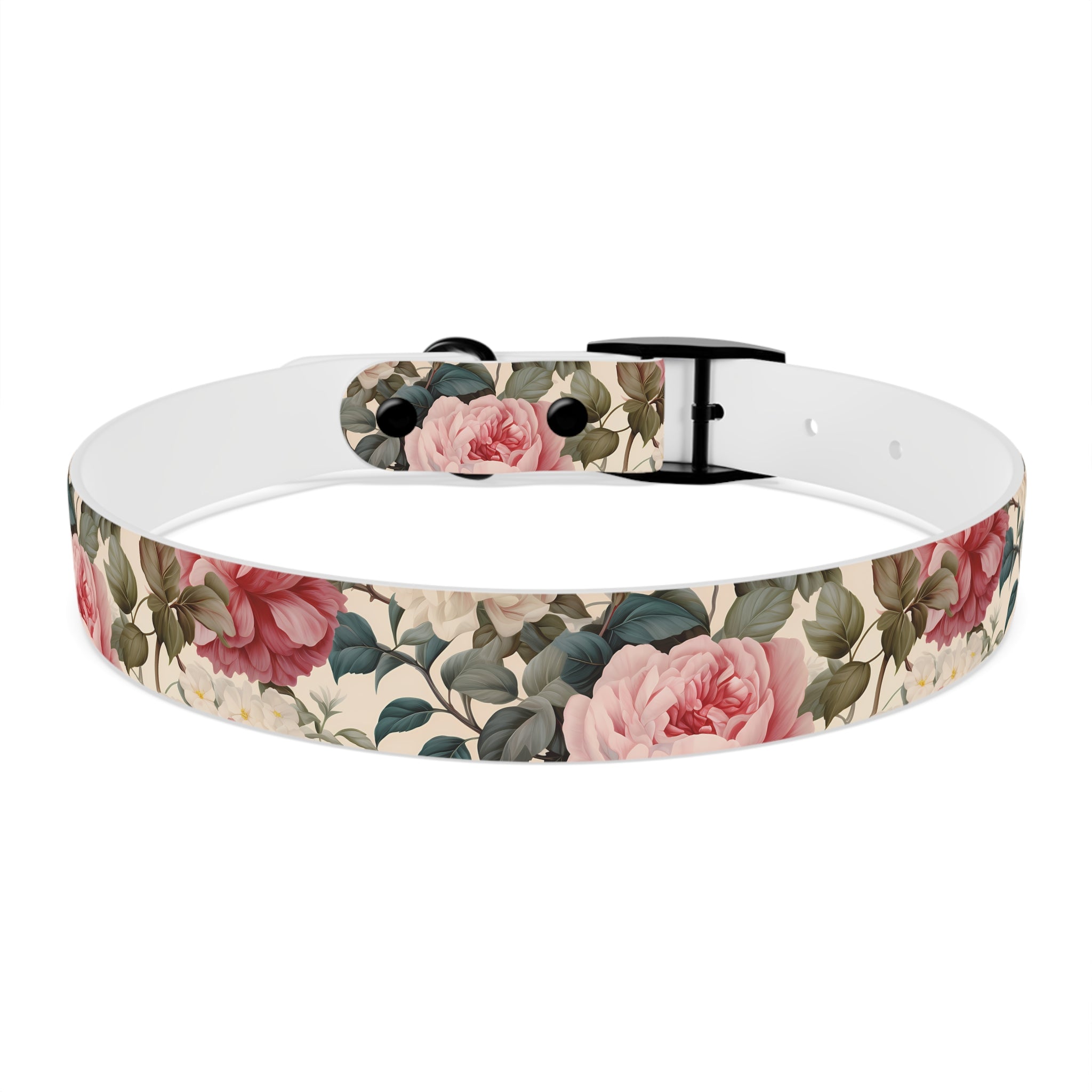 Made in USA - English Rose Design - Waterproof Hypoallergenic Dog Collar - Pet Crate | Trusted and Loved by Pet Lovers