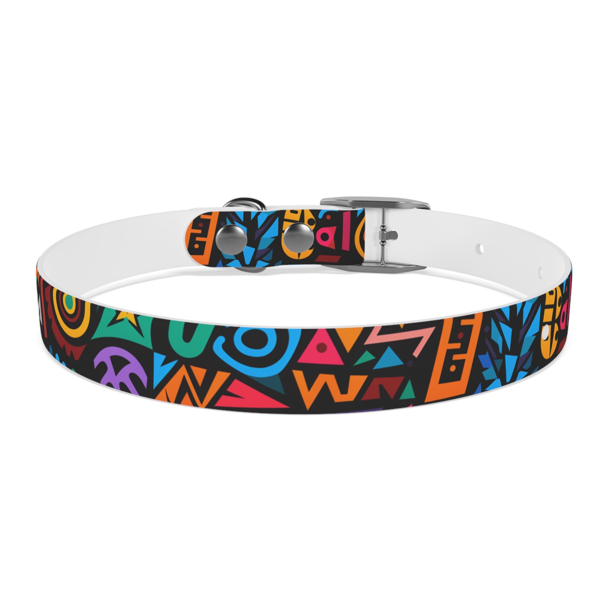 Bold Geometric Colorway - Waterproof Hypoallergenic Dog Collar - Made in USA - Pet Crate | Trusted and Loved by Pet Lovers