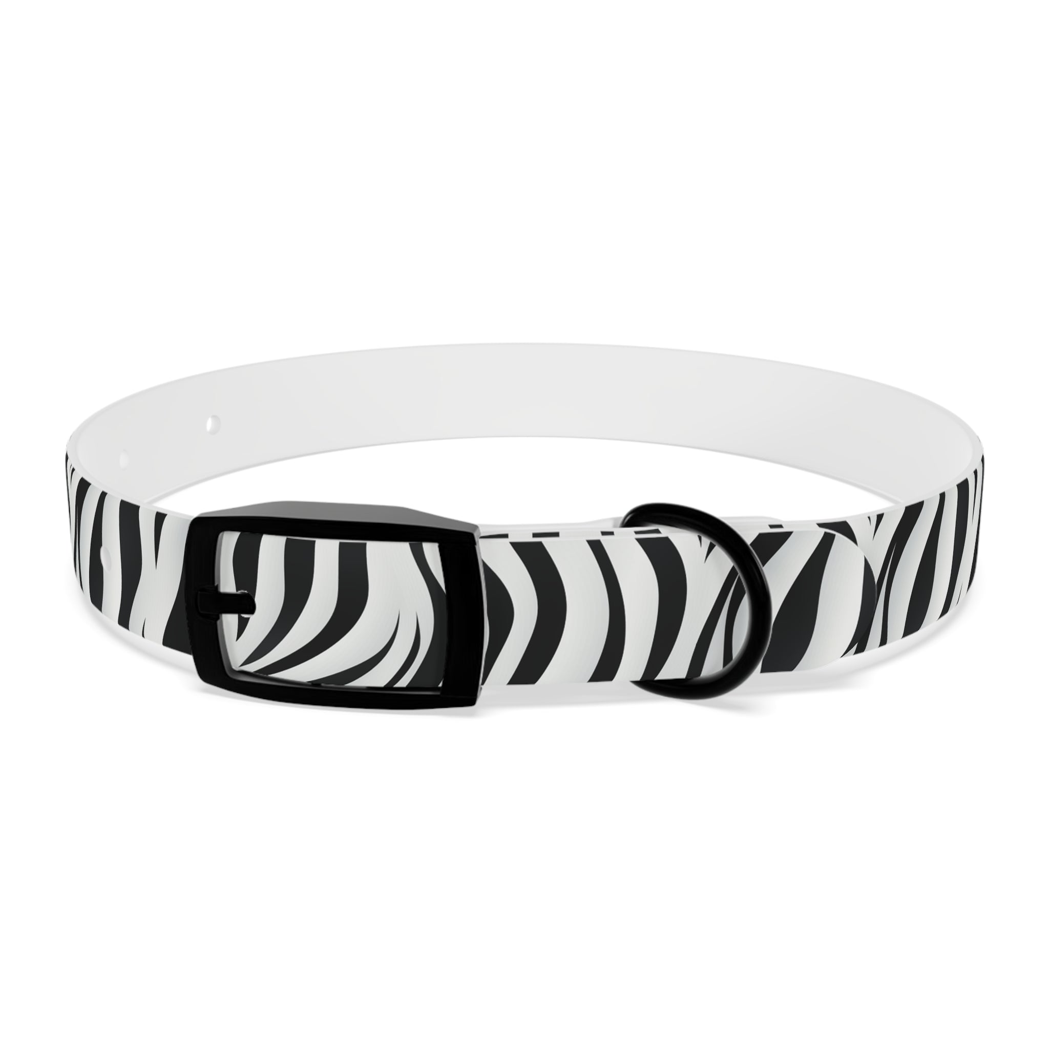 Zebra Print Hypoallergenic Waterproof Dog Collar - Made in USA - Pet Crate | Trusted and Loved by Pet Lovers