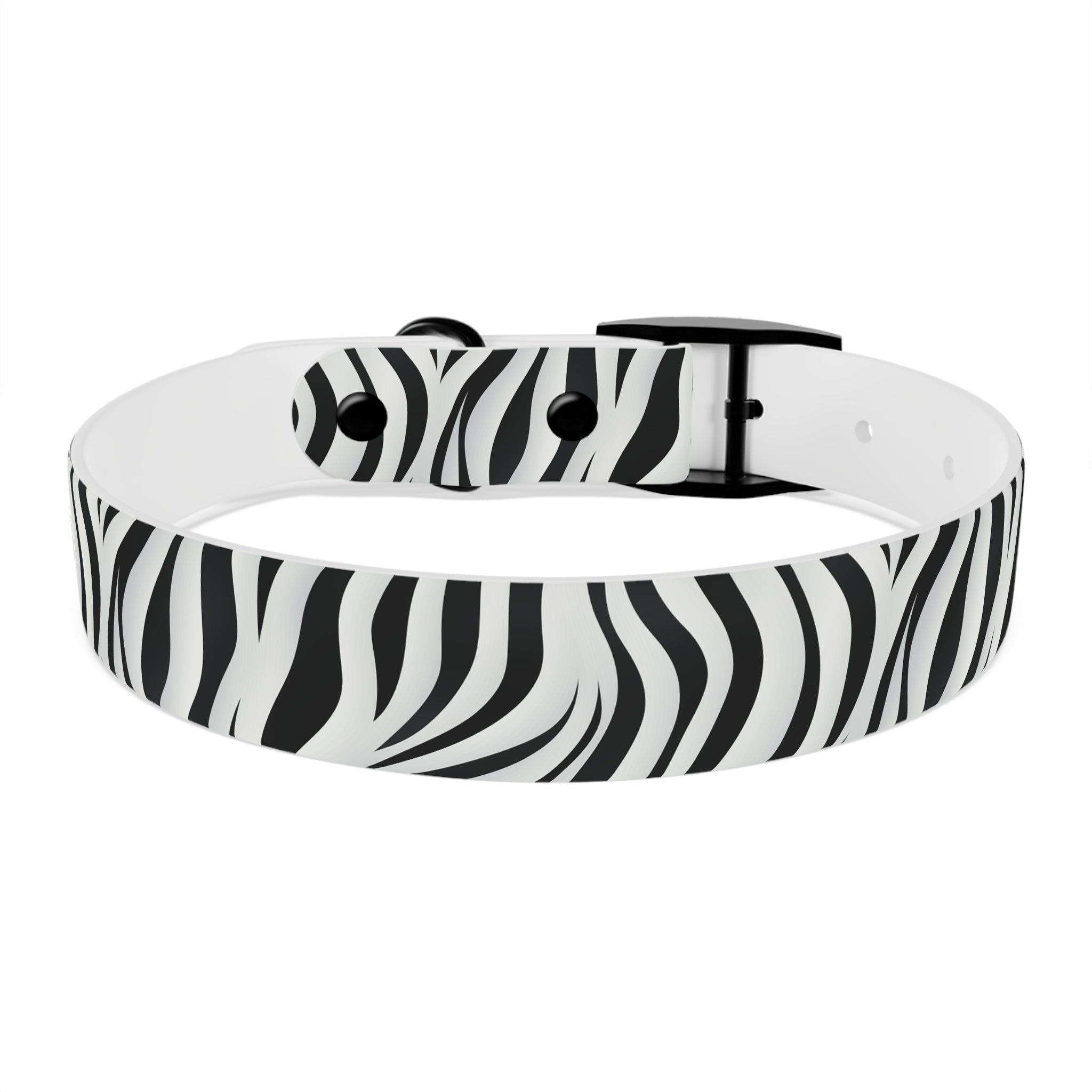 Zebra Print Hypoallergenic Waterproof Dog Collar - Made in USA - Pet Crate | Trusted and Loved by Pet Lovers