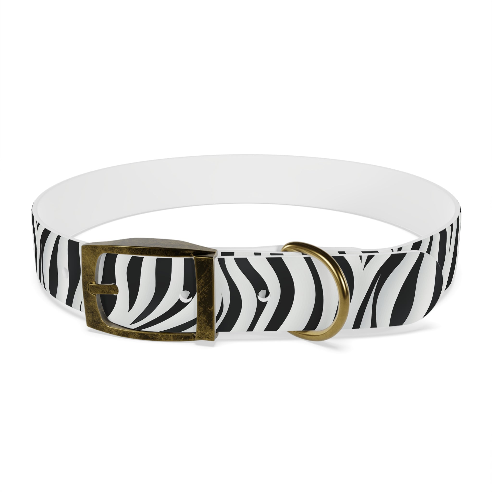 Zebra Print Hypoallergenic Waterproof Dog Collar - Made in USA - Pet Crate | Trusted and Loved by Pet Lovers