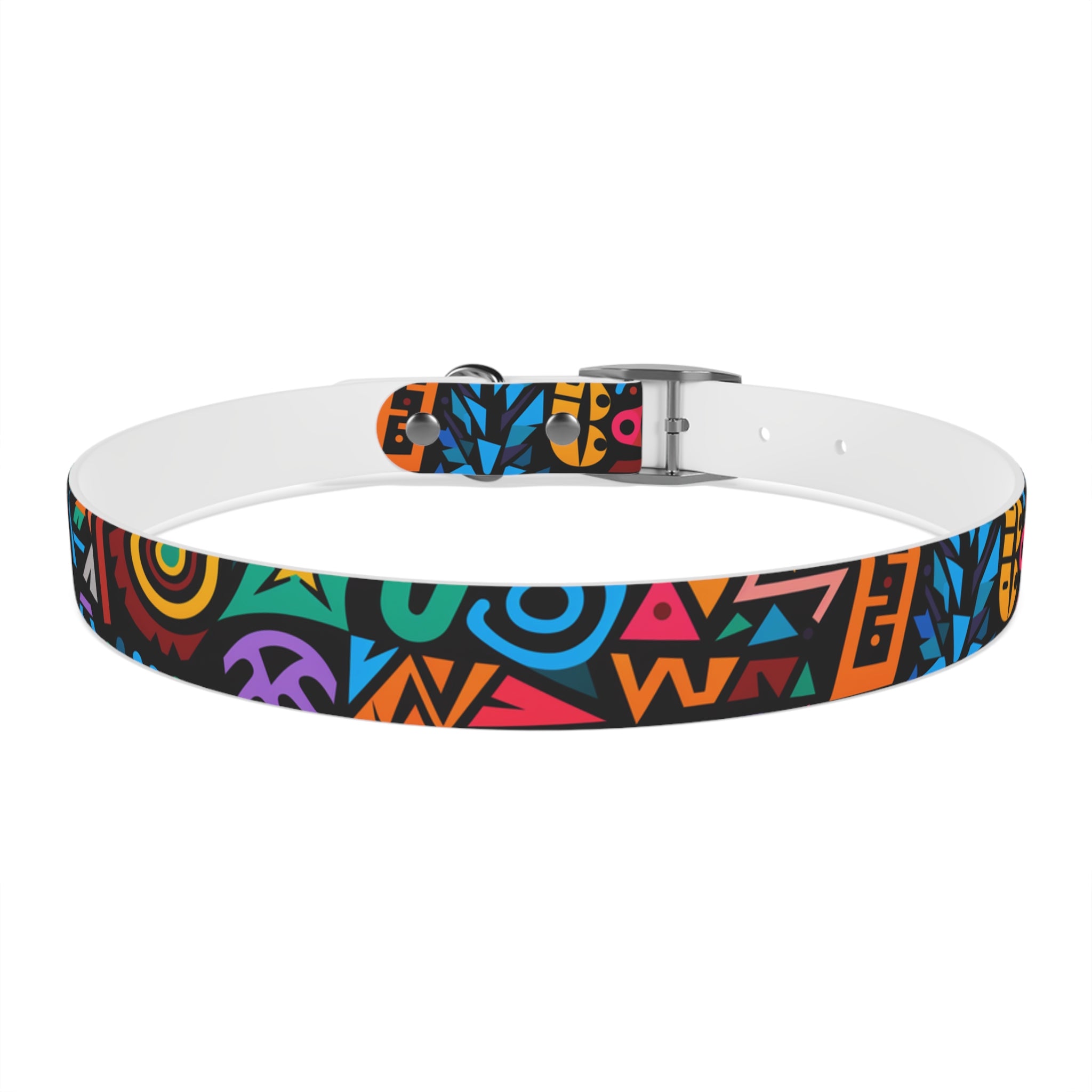 Bold Geometric Colorway - Waterproof Hypoallergenic Dog Collar - Made in USA - Pet Crate | Trusted and Loved by Pet Lovers