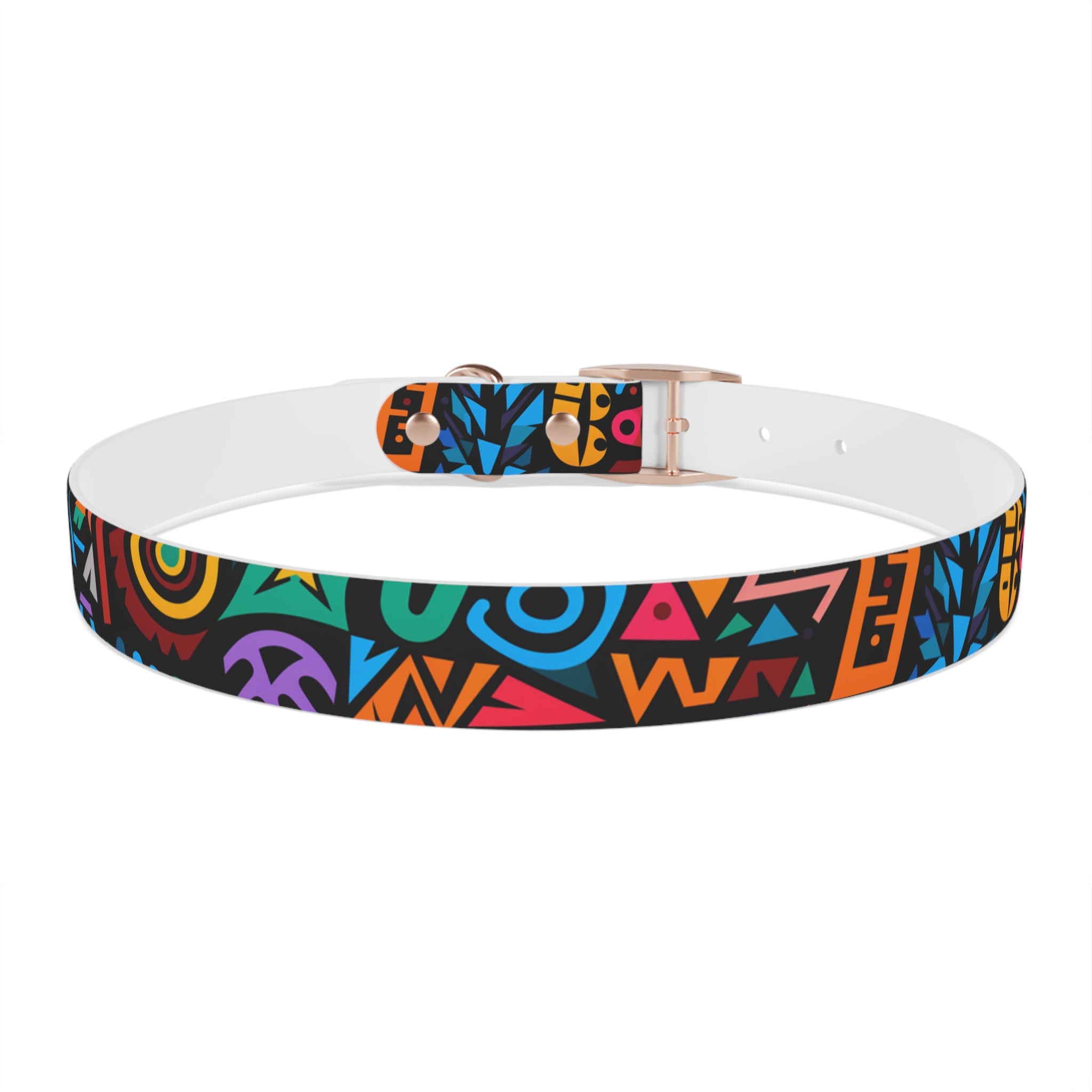 Bold Geometric Colorway - Waterproof Hypoallergenic Dog Collar - Made in USA - Pet Crate | Trusted and Loved by Pet Lovers