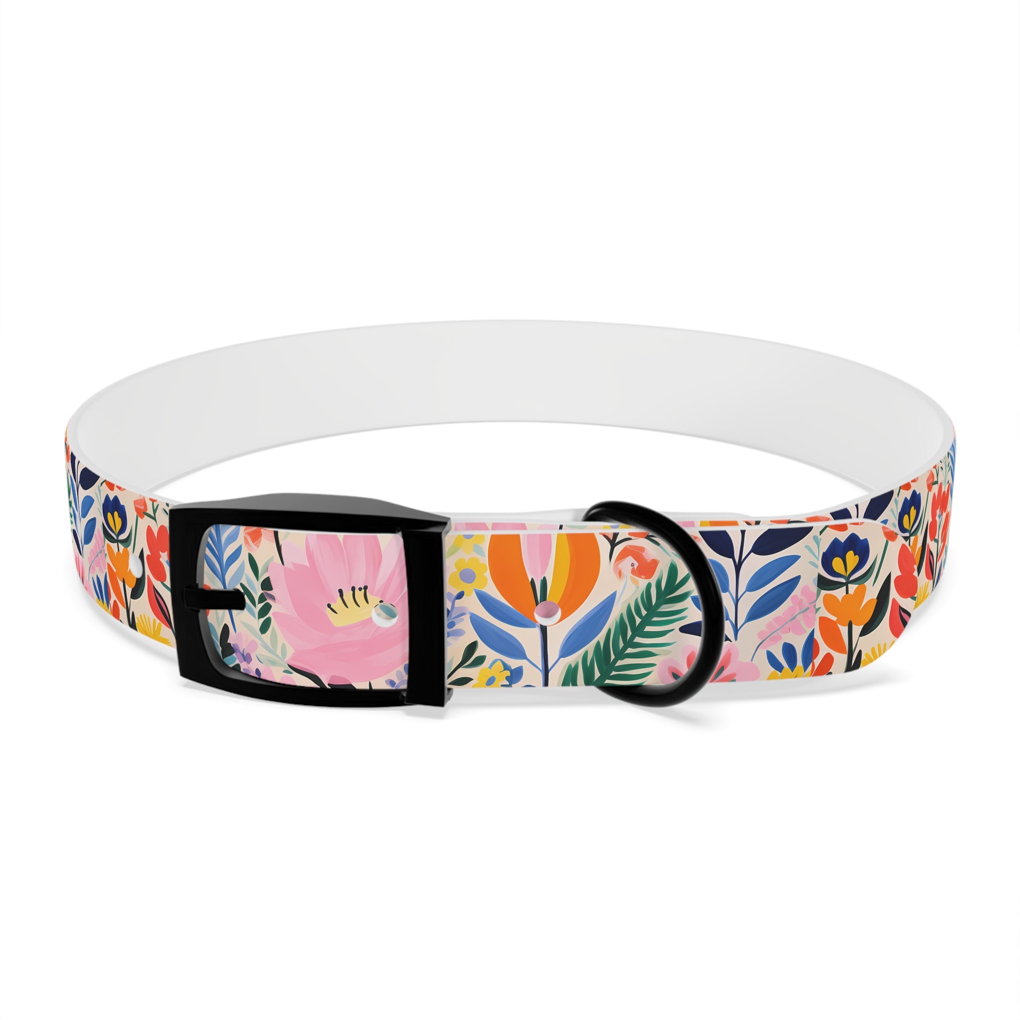Waterproof Hypoallergenic Dog Collar - Matisse Inspired Floral Design - Made in USA - Pet Crate | Trusted and Loved by Pet Lovers