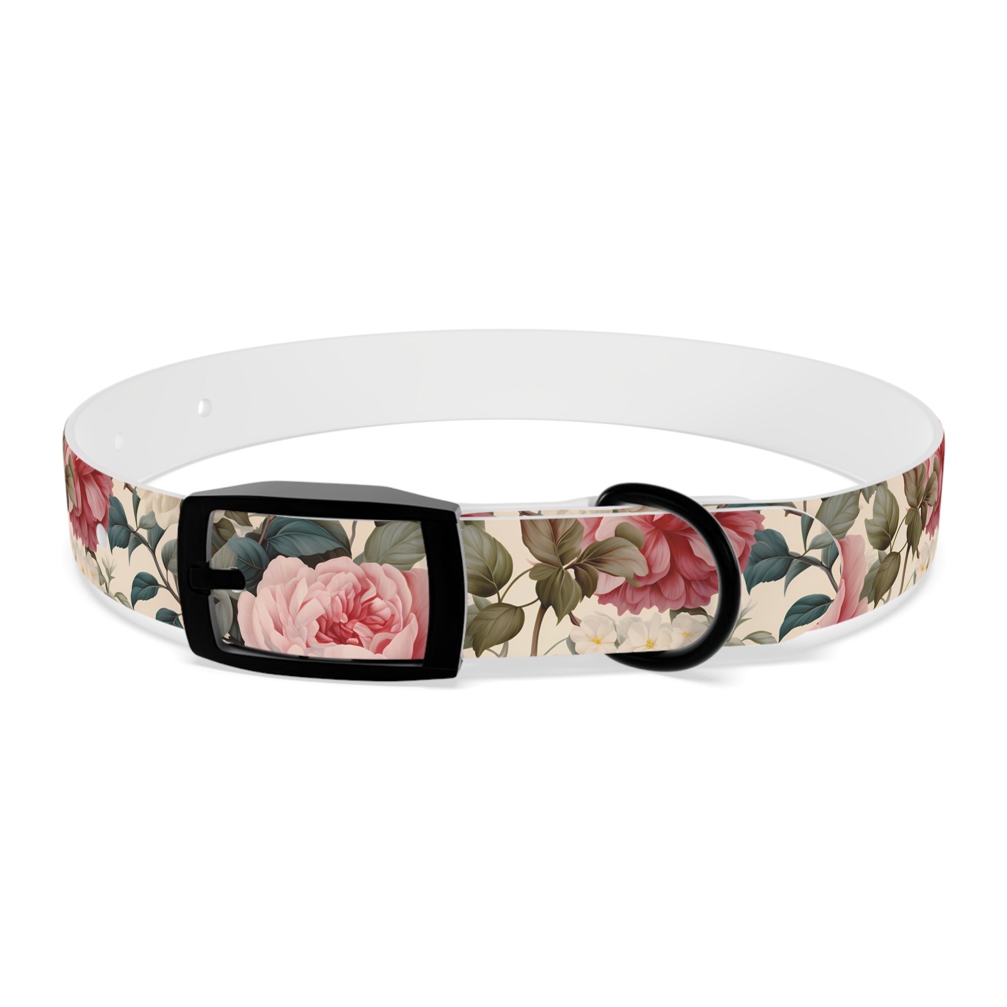 Made in USA - English Rose Design - Waterproof Hypoallergenic Dog Collar - Pet Crate | Trusted and Loved by Pet Lovers