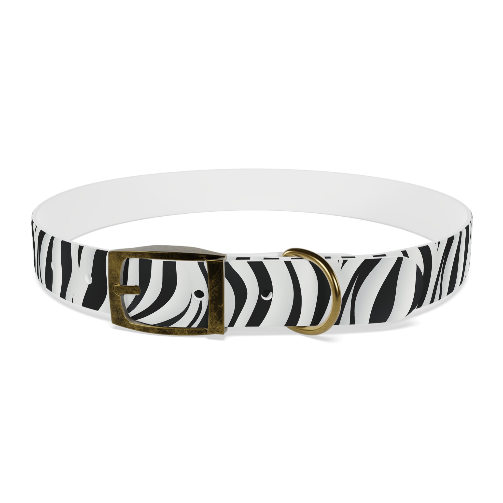 Zebra Print Hypoallergenic Waterproof Dog Collar - Made in USA - Pet Crate | Trusted and Loved by Pet Lovers