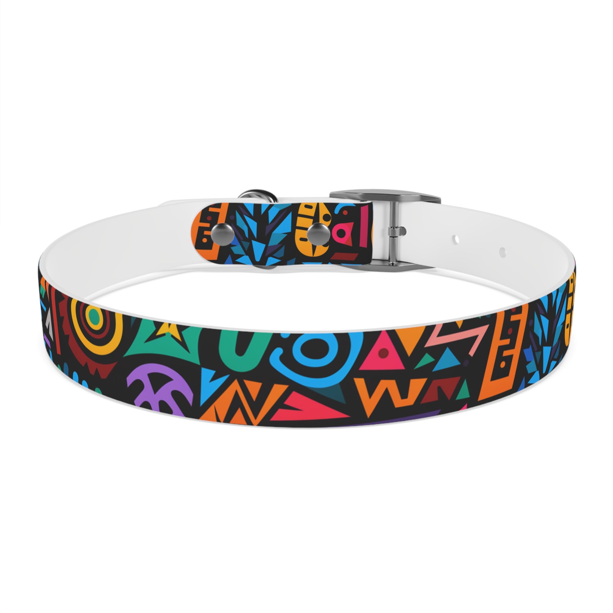 Bold Geometric Colorway - Waterproof Hypoallergenic Dog Collar - Made in USA - Pet Crate | Trusted and Loved by Pet Lovers