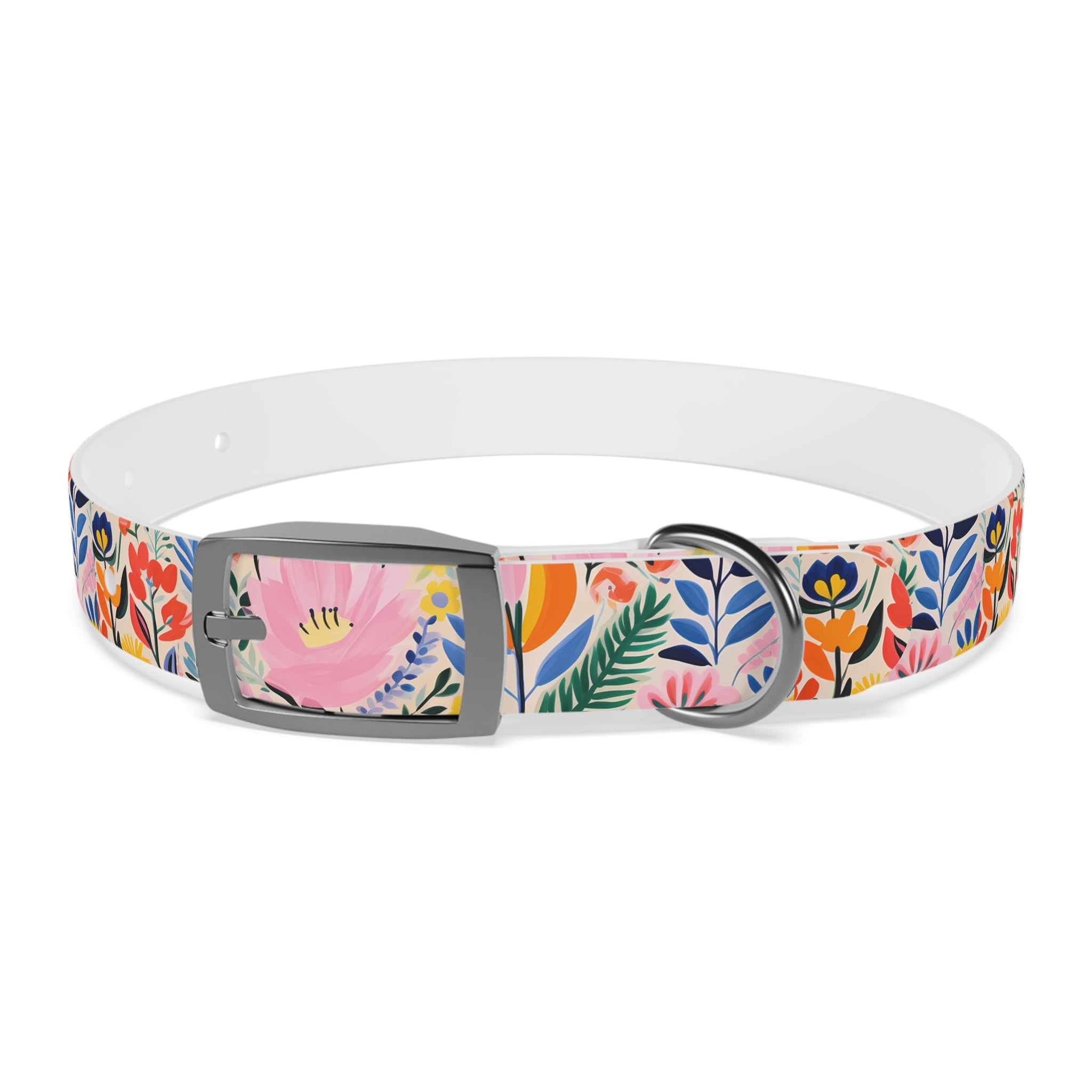 Waterproof Hypoallergenic Dog Collar - Matisse Inspired Floral Design - Made in USA - Pet Crate | Trusted and Loved by Pet Lovers