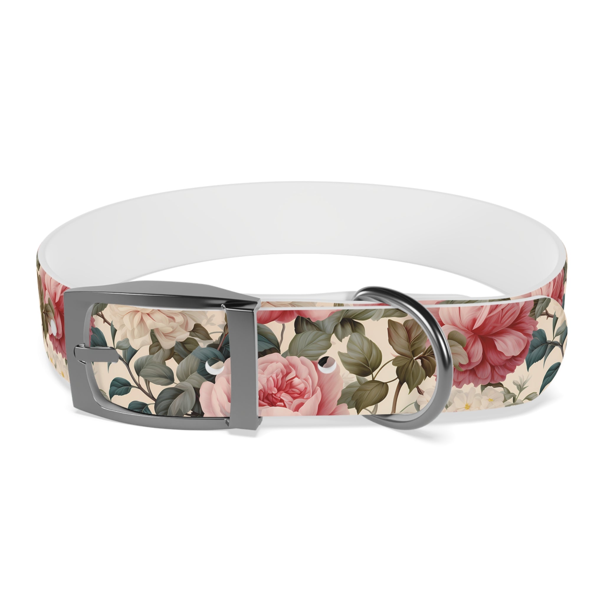 Made in USA - English Rose Design - Waterproof Hypoallergenic Dog Collar - Pet Crate | Trusted and Loved by Pet Lovers