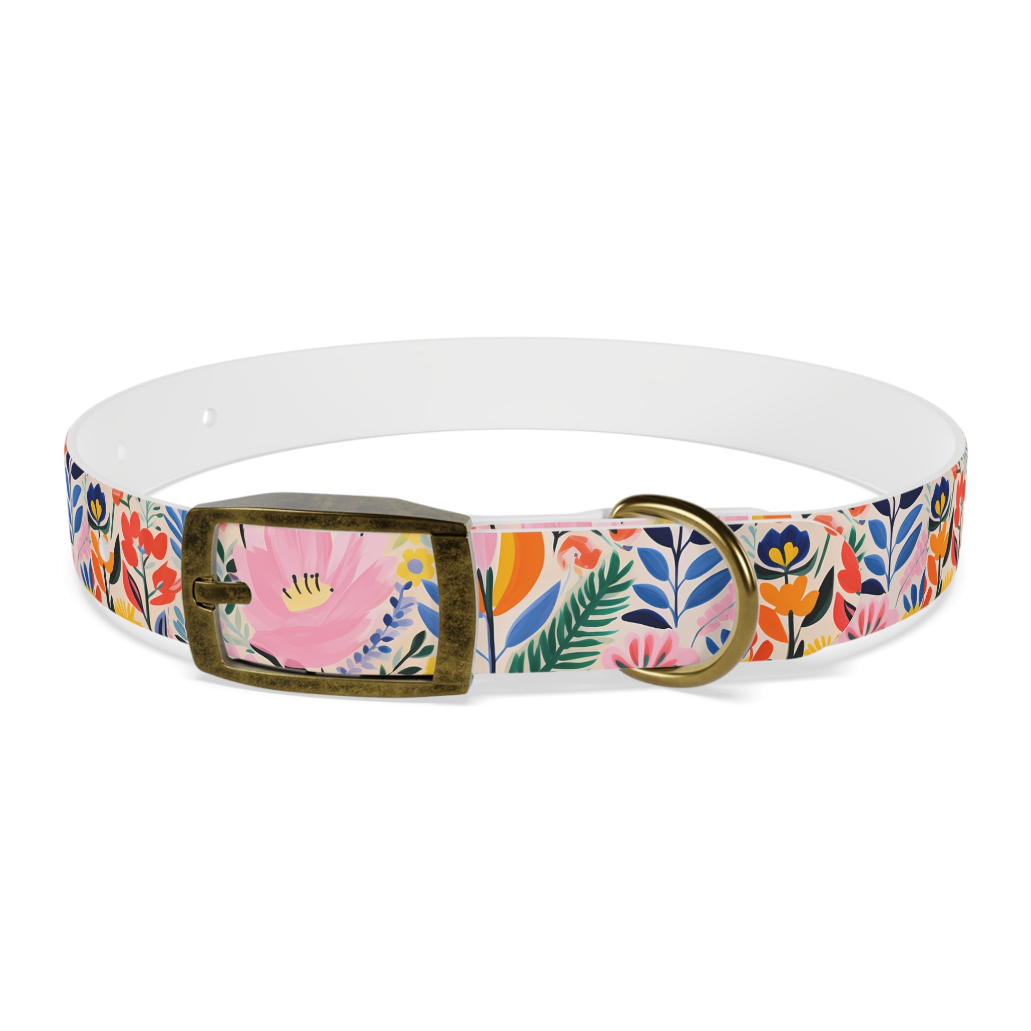 Waterproof Hypoallergenic Dog Collar - Matisse Inspired Floral Design - Made in USA - Pet Crate | Trusted and Loved by Pet Lovers