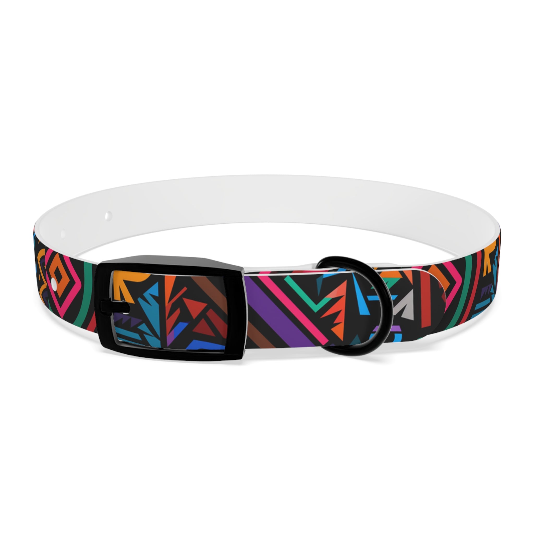 Bold Geometric Colorway - Waterproof Hypoallergenic Dog Collar - Made in USA - Pet Crate | Trusted and Loved by Pet Lovers