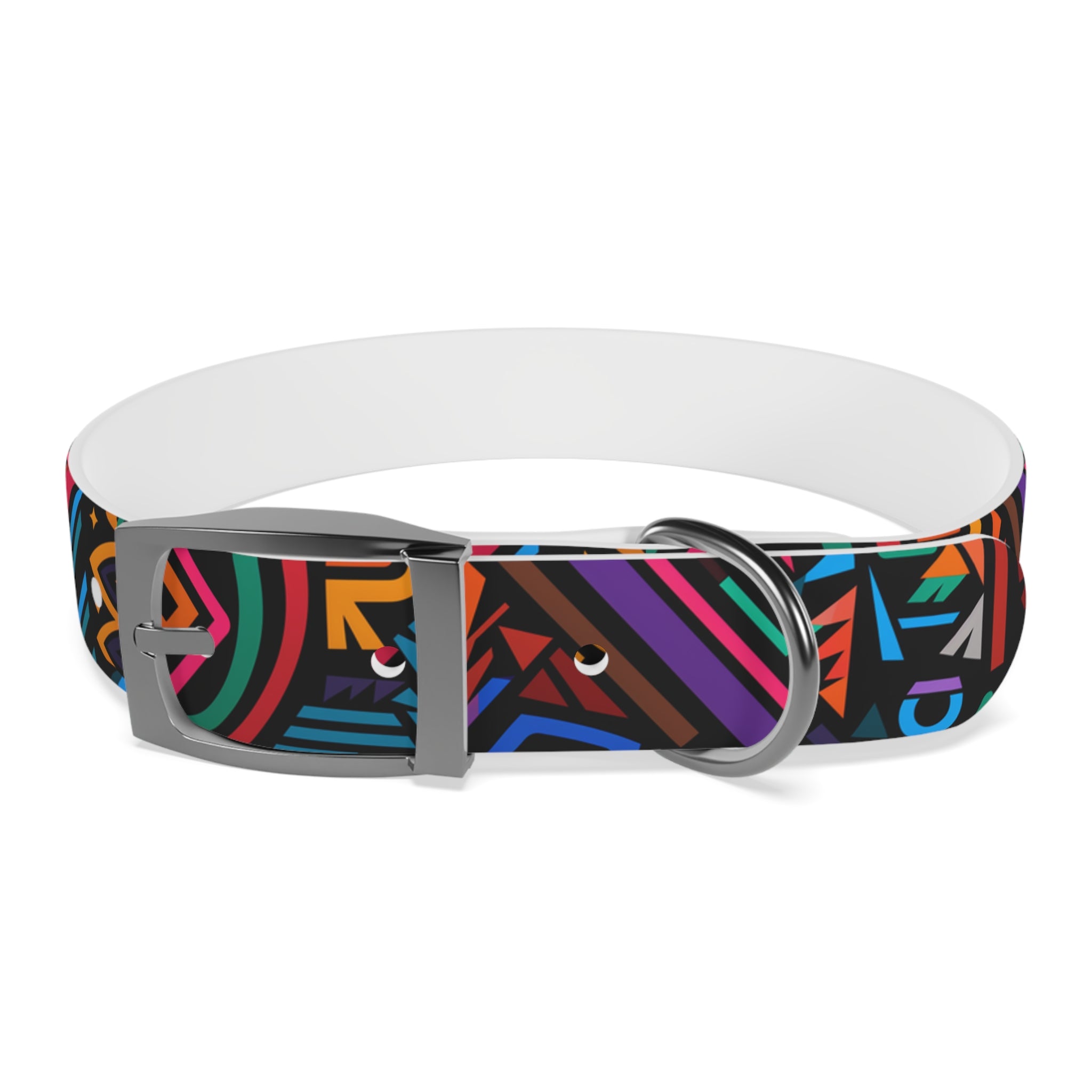 Bold Geometric Colorway - Waterproof Hypoallergenic Dog Collar - Made in USA - Pet Crate | Trusted and Loved by Pet Lovers
