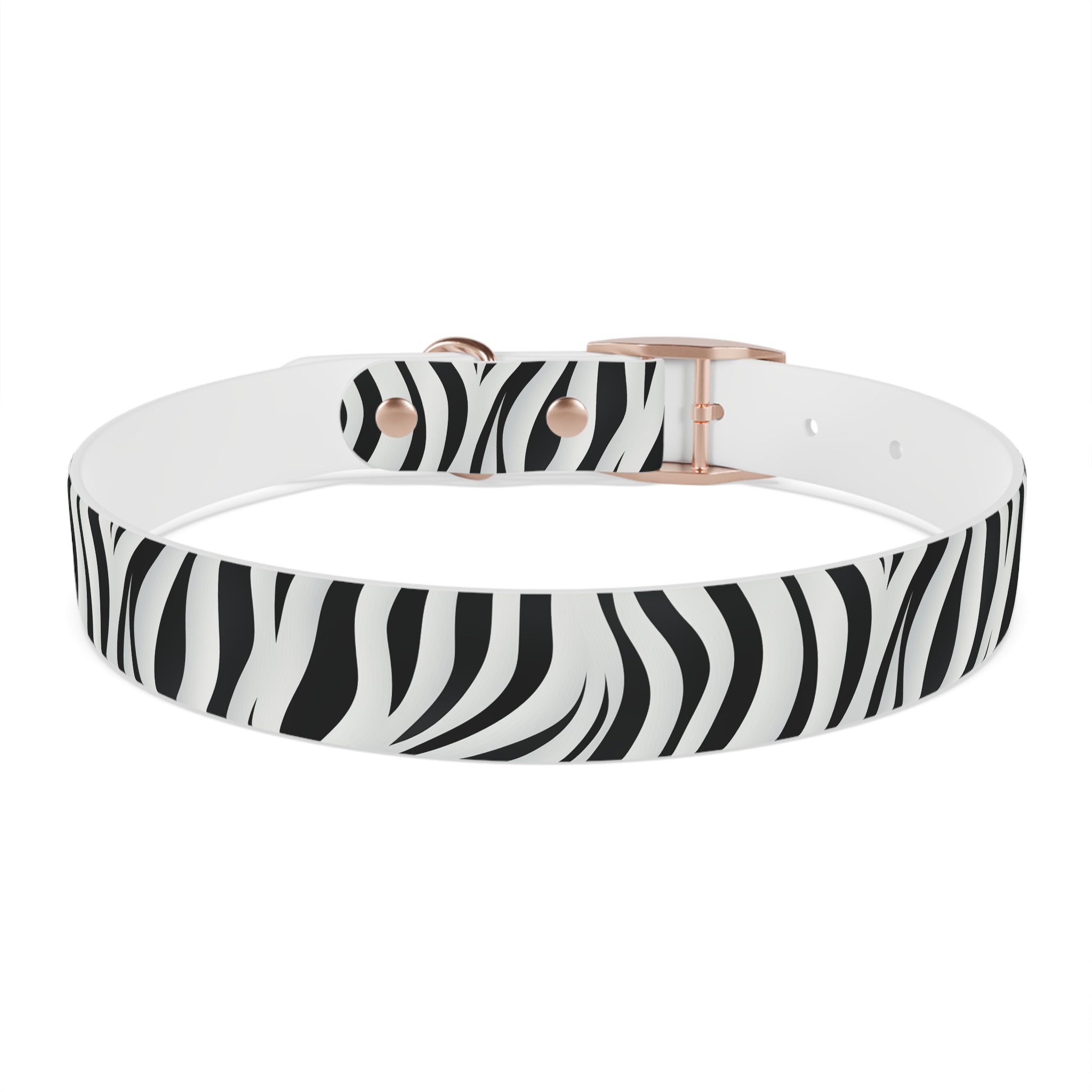 Zebra Print Hypoallergenic Waterproof Dog Collar - Made in USA - Pet Crate | Trusted and Loved by Pet Lovers