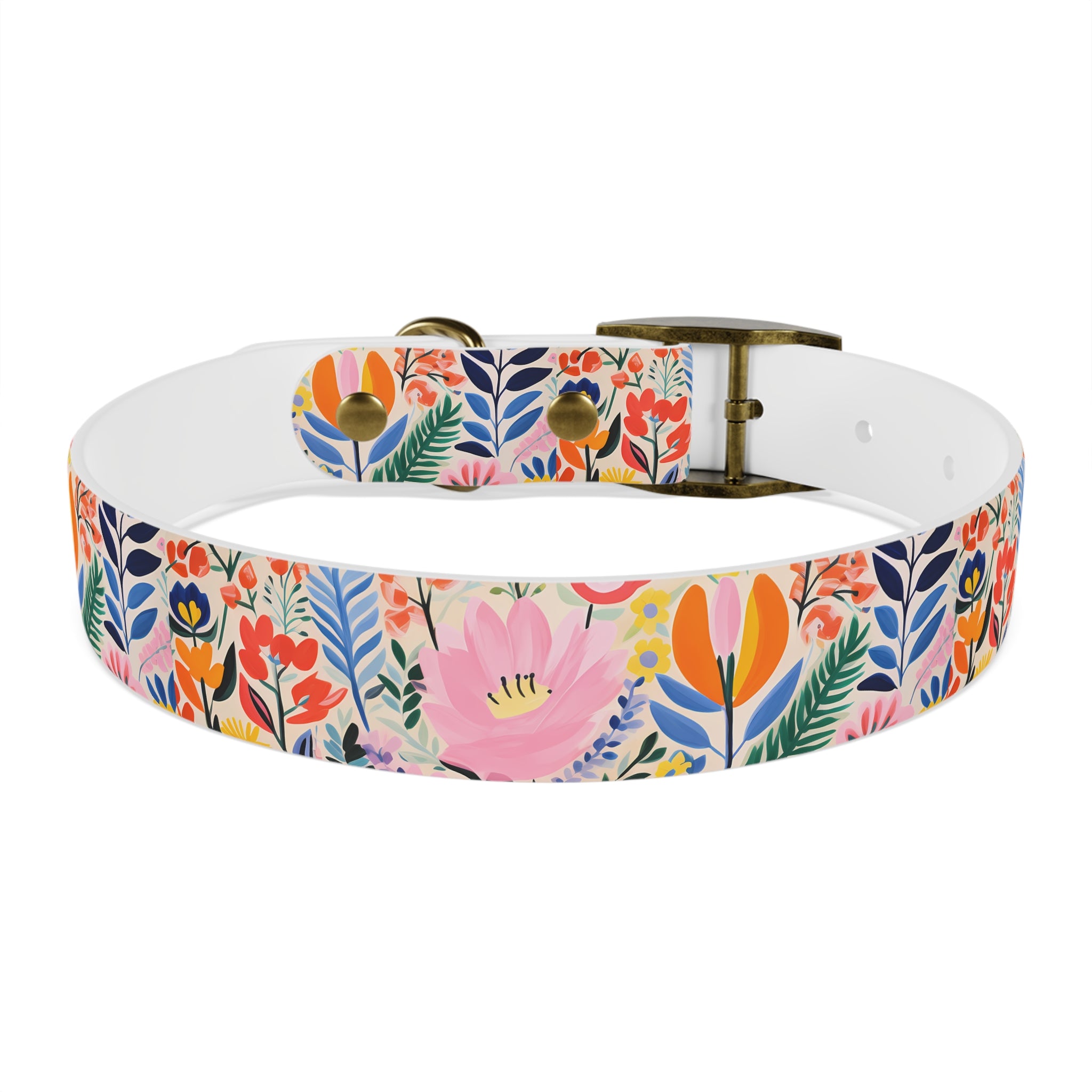Waterproof Hypoallergenic Dog Collar - Matisse Inspired Floral Design - Made in USA - Pet Crate | Trusted and Loved by Pet Lovers