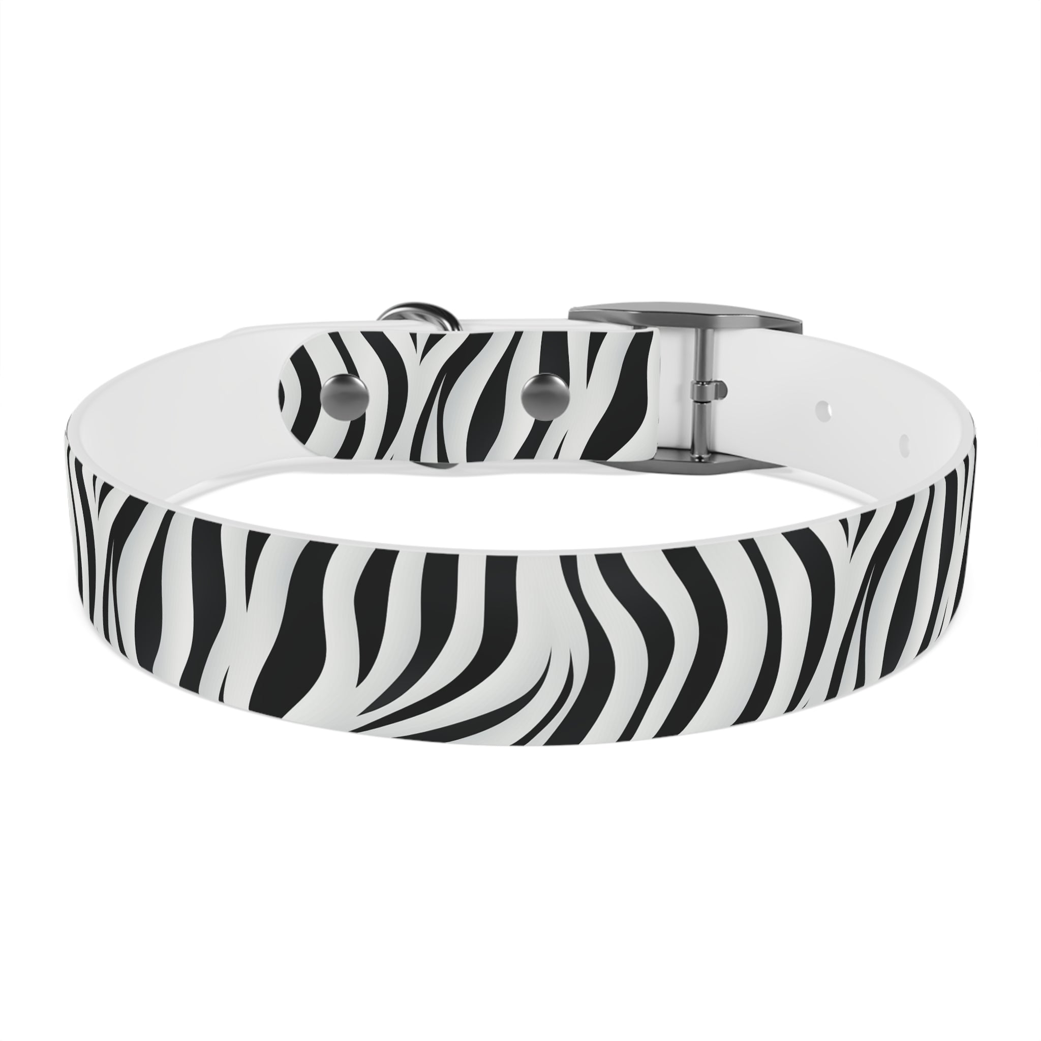 Zebra Print Hypoallergenic Waterproof Dog Collar - Made in USA - Pet Crate | Trusted and Loved by Pet Lovers