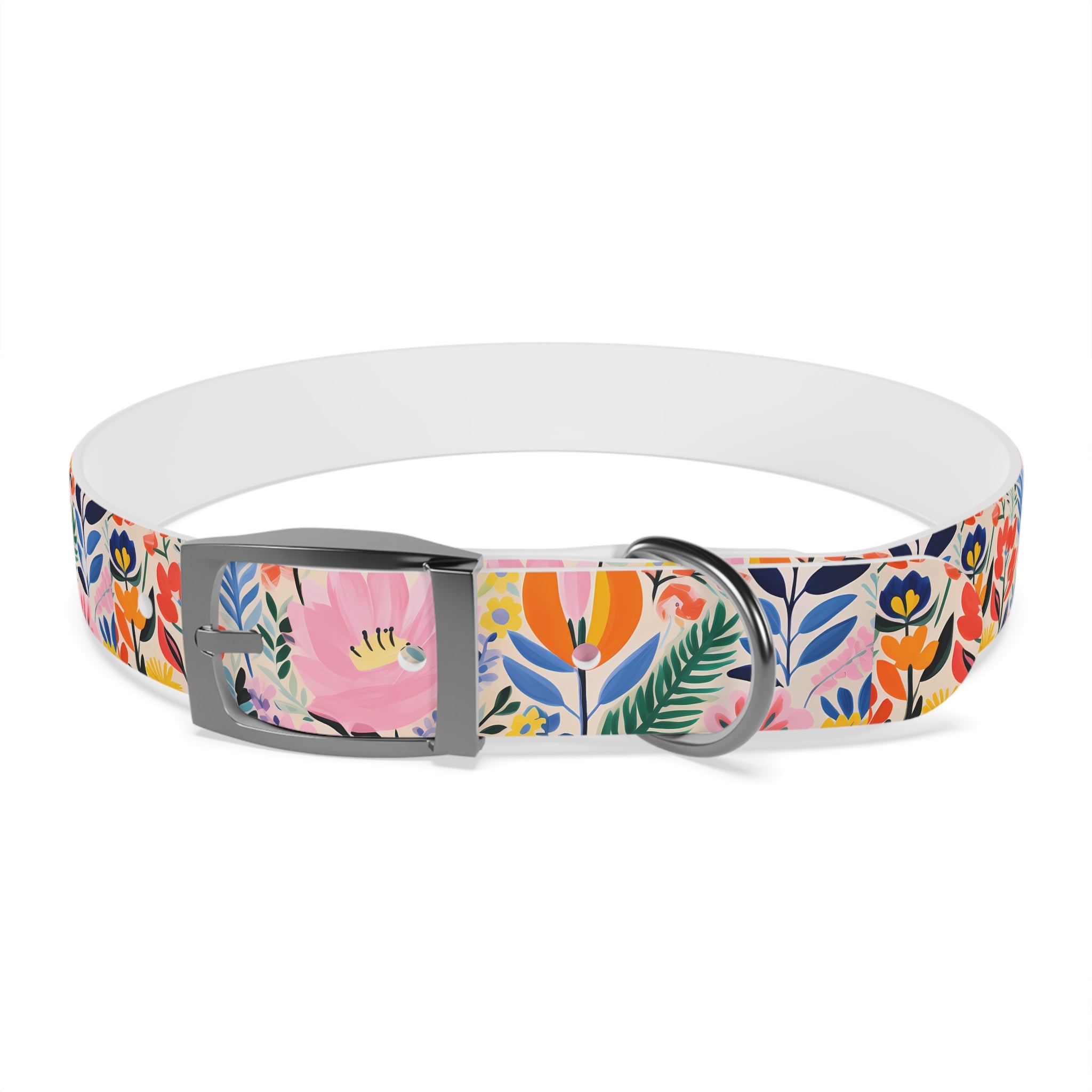 Waterproof Hypoallergenic Dog Collar - Matisse Inspired Floral Design - Made in USA - Pet Crate | Trusted and Loved by Pet Lovers