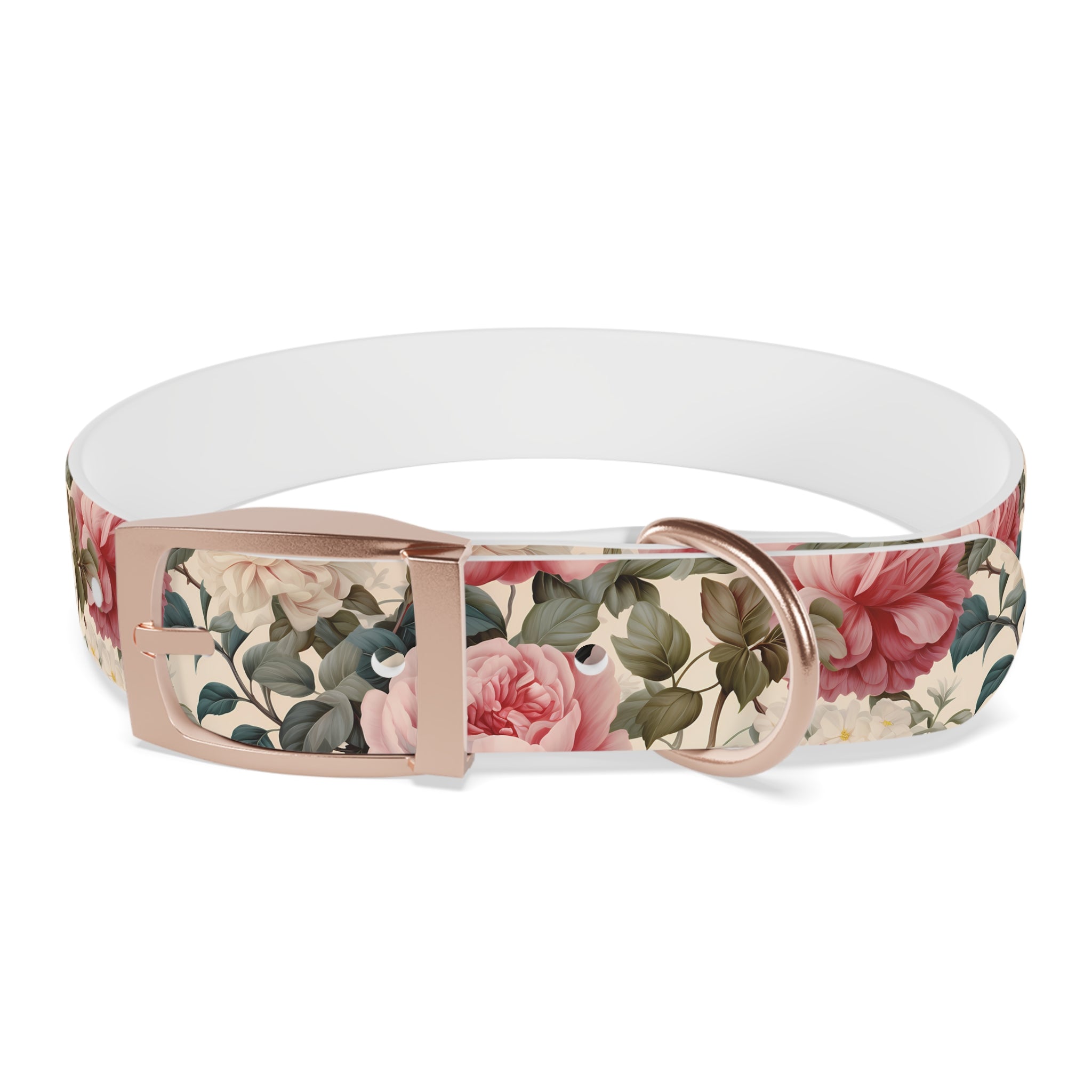 Made in USA - English Rose Design - Waterproof Hypoallergenic Dog Collar - Pet Crate | Trusted and Loved by Pet Lovers