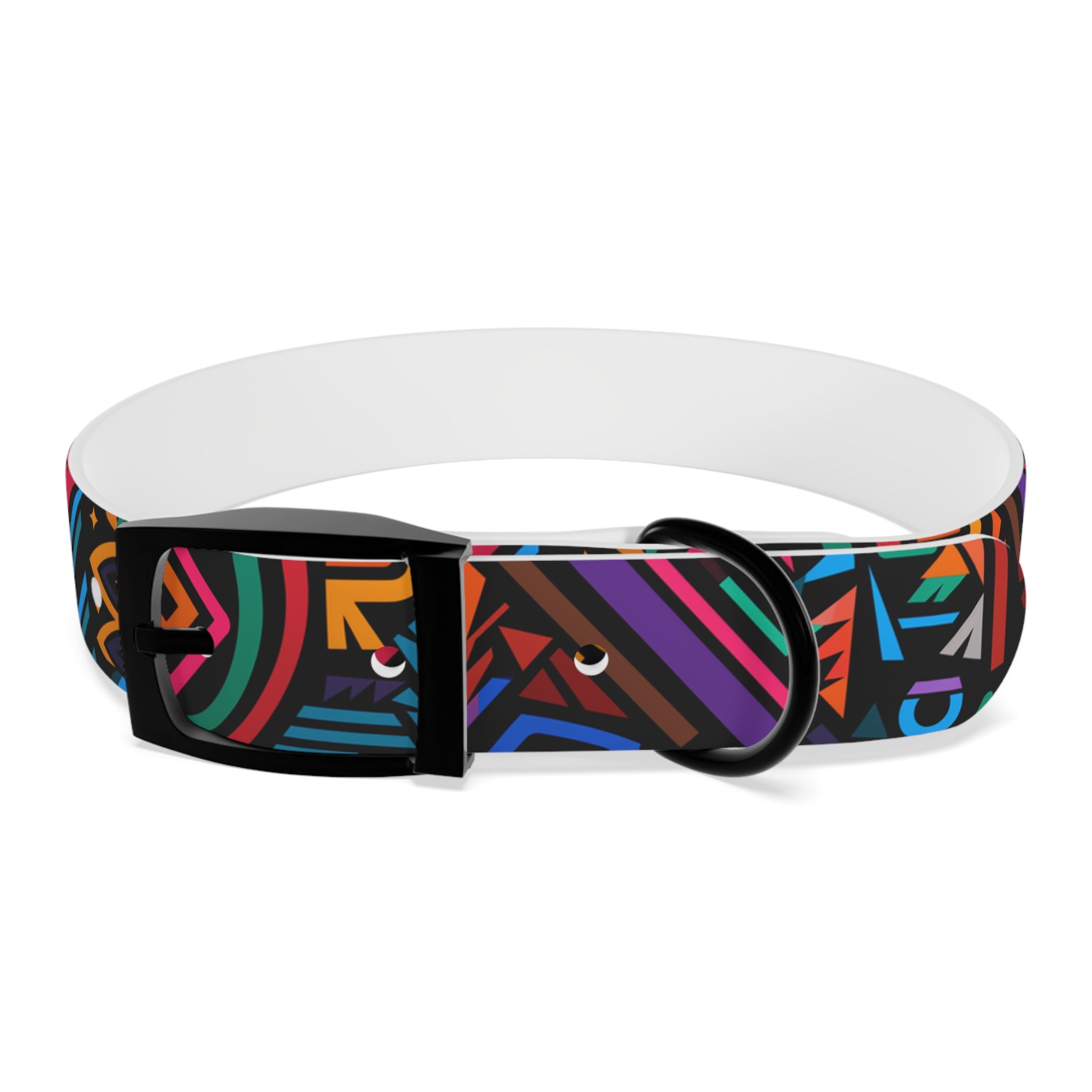 Bold Geometric Colorway - Waterproof Hypoallergenic Dog Collar - Made in USA - Pet Crate | Trusted and Loved by Pet Lovers