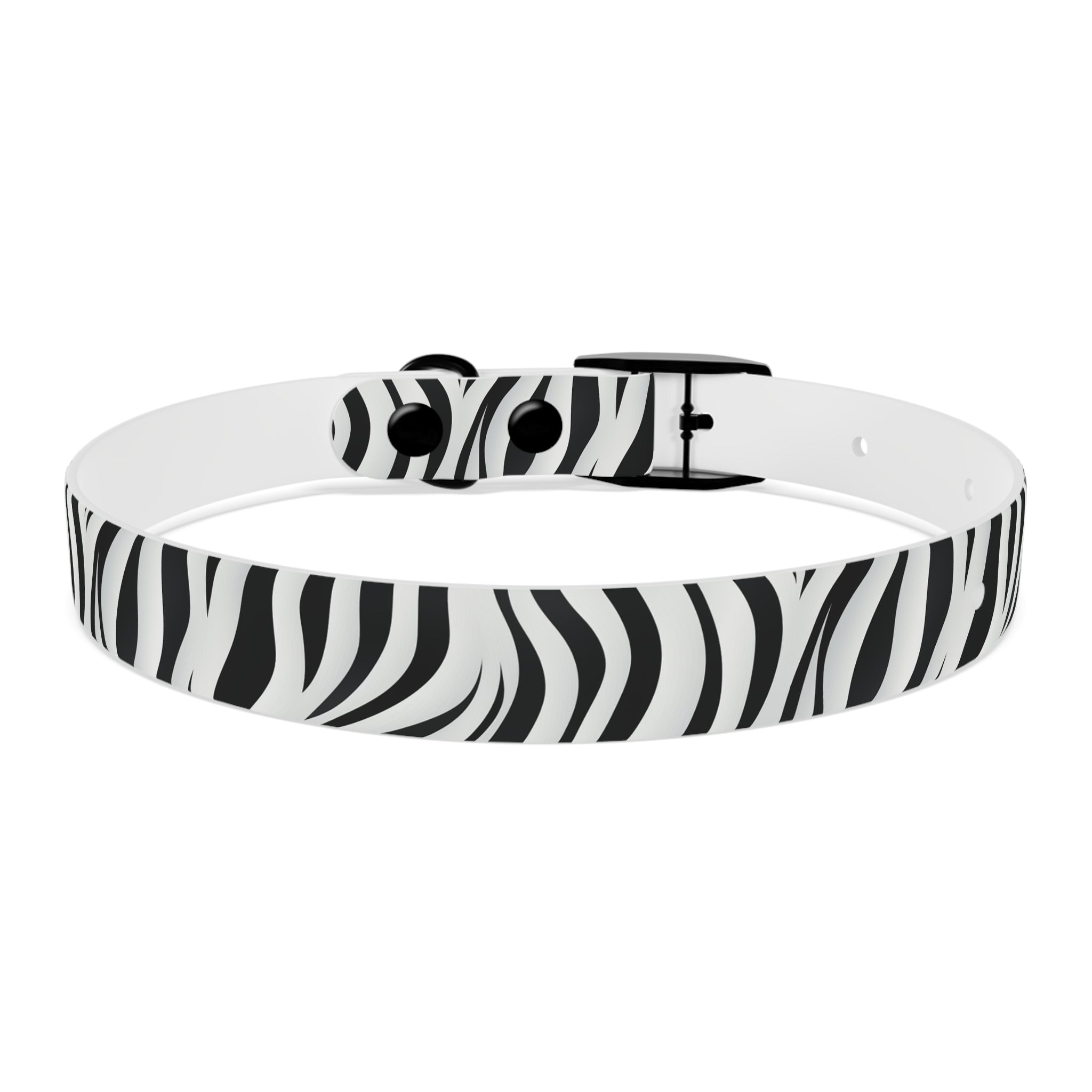 Zebra Print Hypoallergenic Waterproof Dog Collar - Made in USA - Pet Crate | Trusted and Loved by Pet Lovers