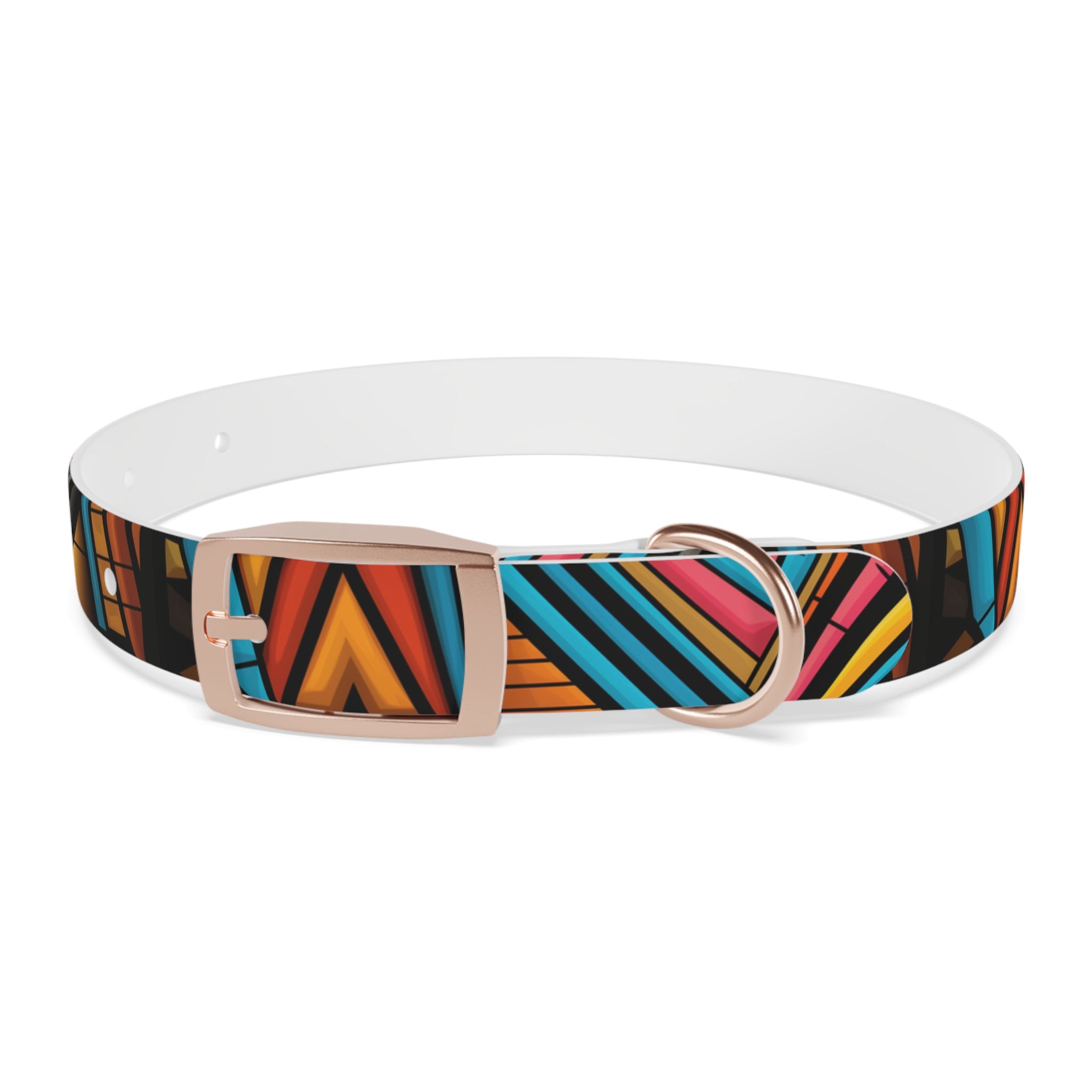 Stained Glass Design - Hypoallergenic Waterproof Dog Collar - Made in USA - Pet Crate | Trusted and Loved by Pet Lovers