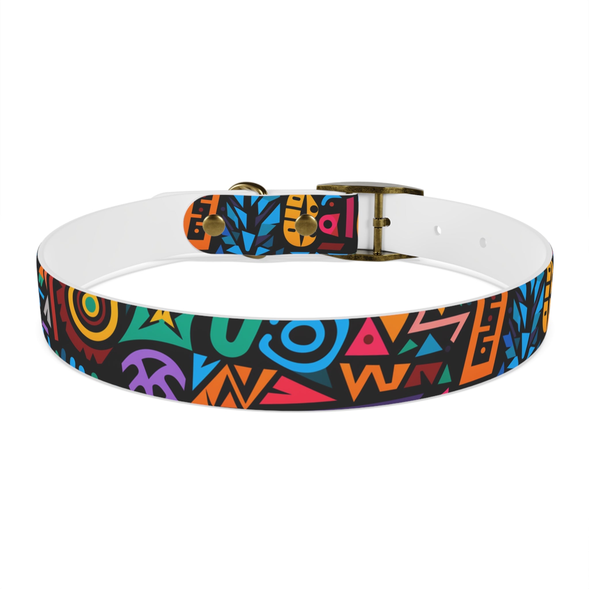 Bold Geometric Colorway - Waterproof Hypoallergenic Dog Collar - Made in USA - Pet Crate | Trusted and Loved by Pet Lovers