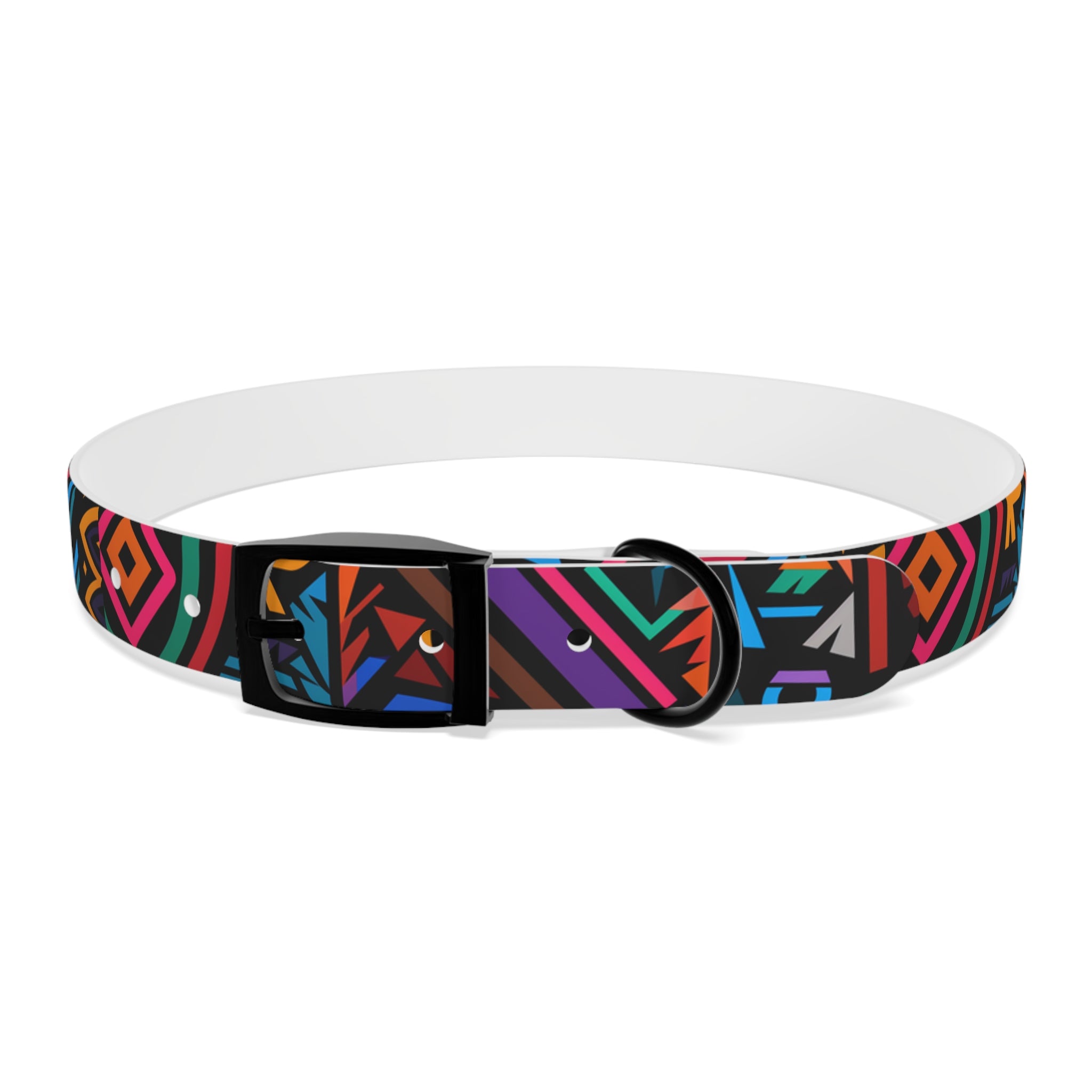 Bold Geometric Colorway - Waterproof Hypoallergenic Dog Collar - Made in USA - Pet Crate | Trusted and Loved by Pet Lovers