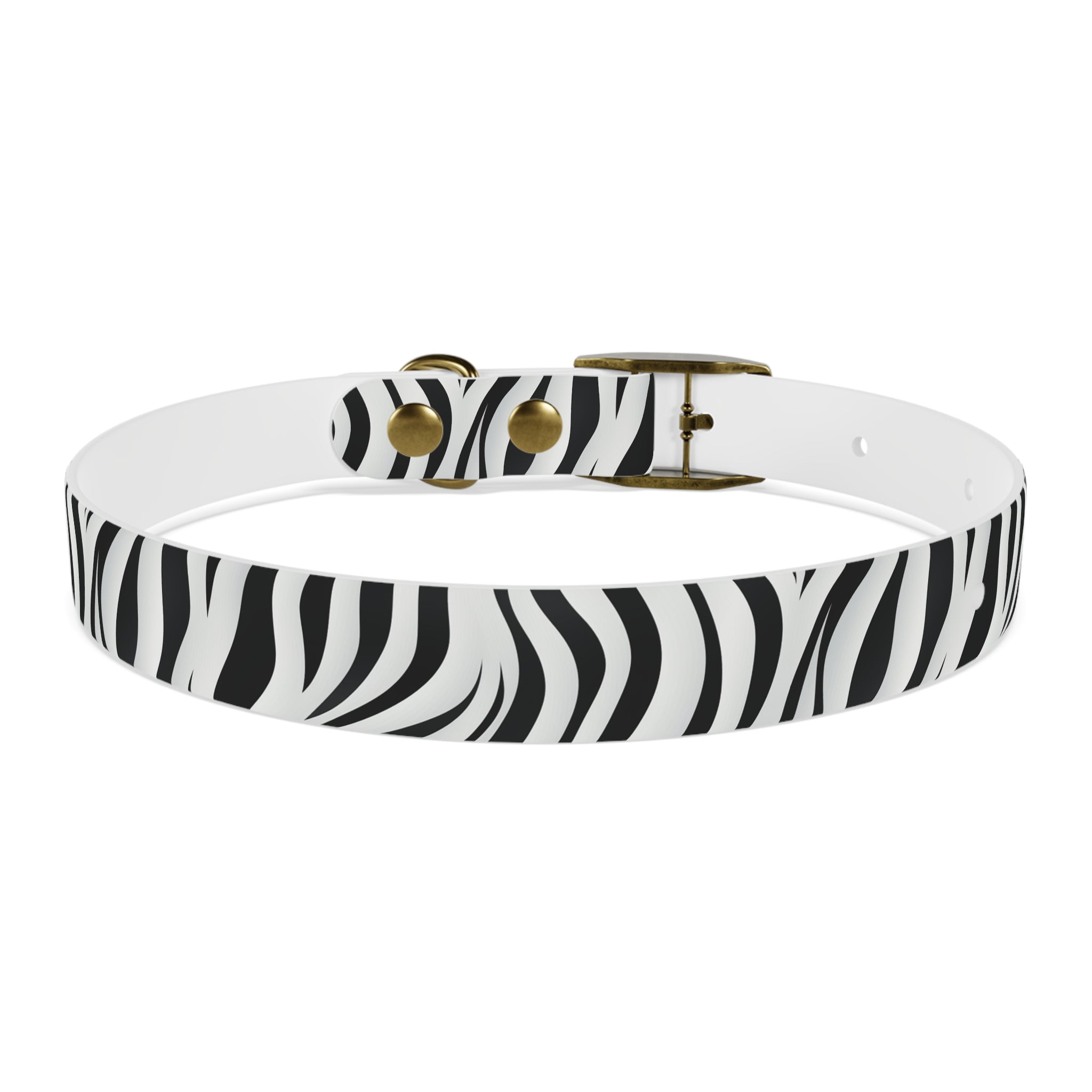 Zebra Print Hypoallergenic Waterproof Dog Collar - Made in USA - Pet Crate | Trusted and Loved by Pet Lovers