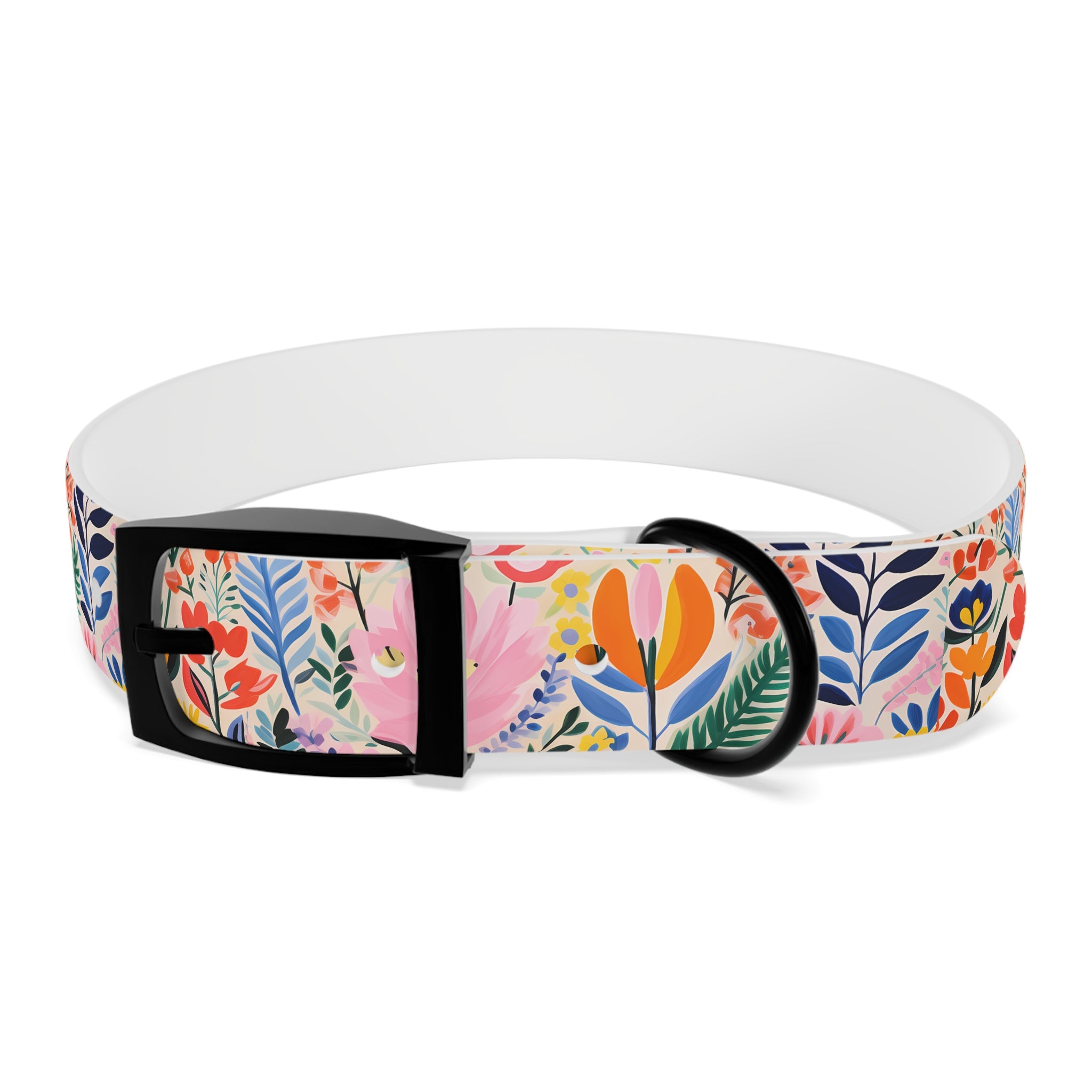 Waterproof Hypoallergenic Dog Collar - Matisse Inspired Floral Design - Made in USA - Pet Crate | Trusted and Loved by Pet Lovers