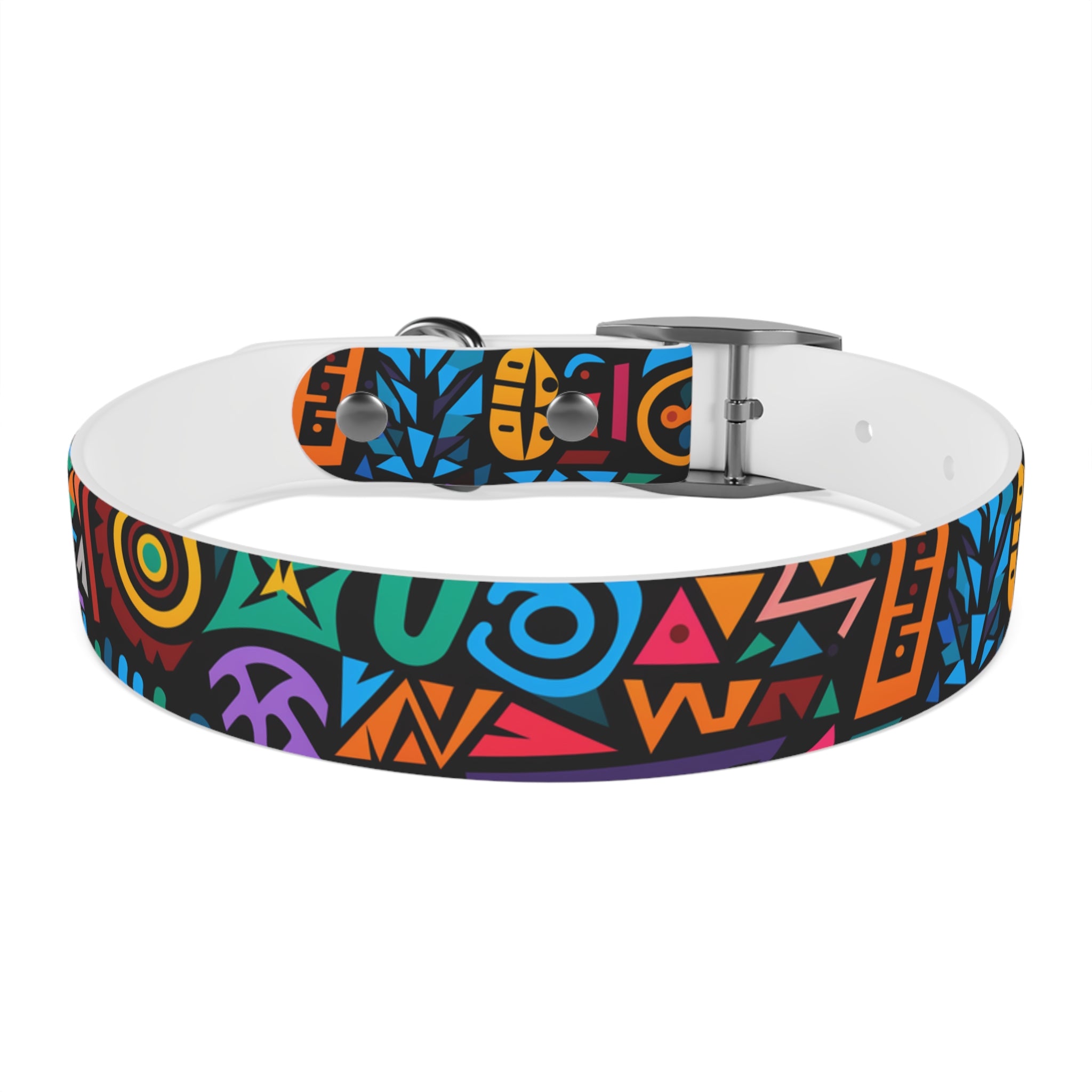 Bold Geometric Colorway - Waterproof Hypoallergenic Dog Collar - Made in USA - Pet Crate | Trusted and Loved by Pet Lovers