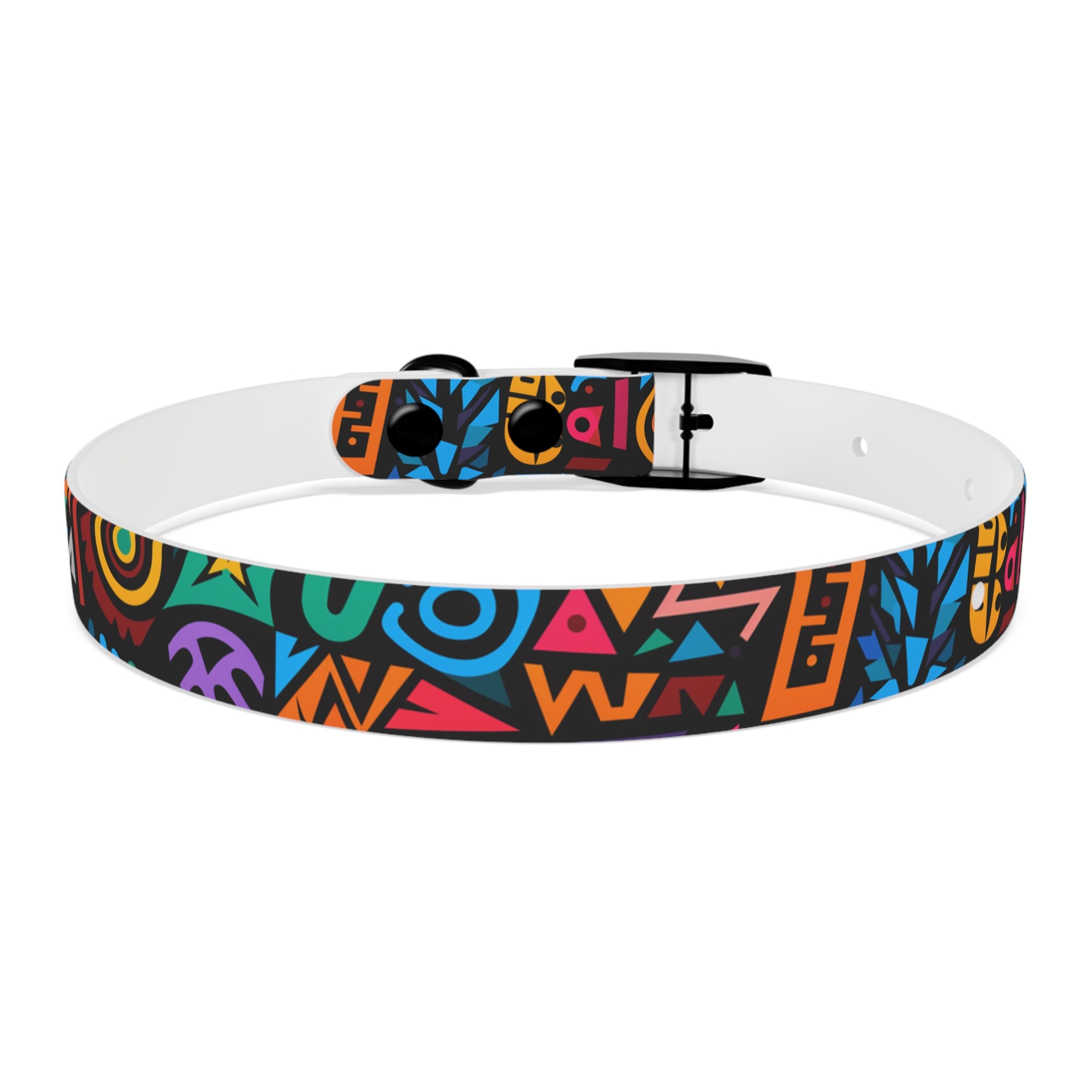 Bold Geometric Colorway - Waterproof Hypoallergenic Dog Collar - Made in USA - Pet Crate | Trusted and Loved by Pet Lovers