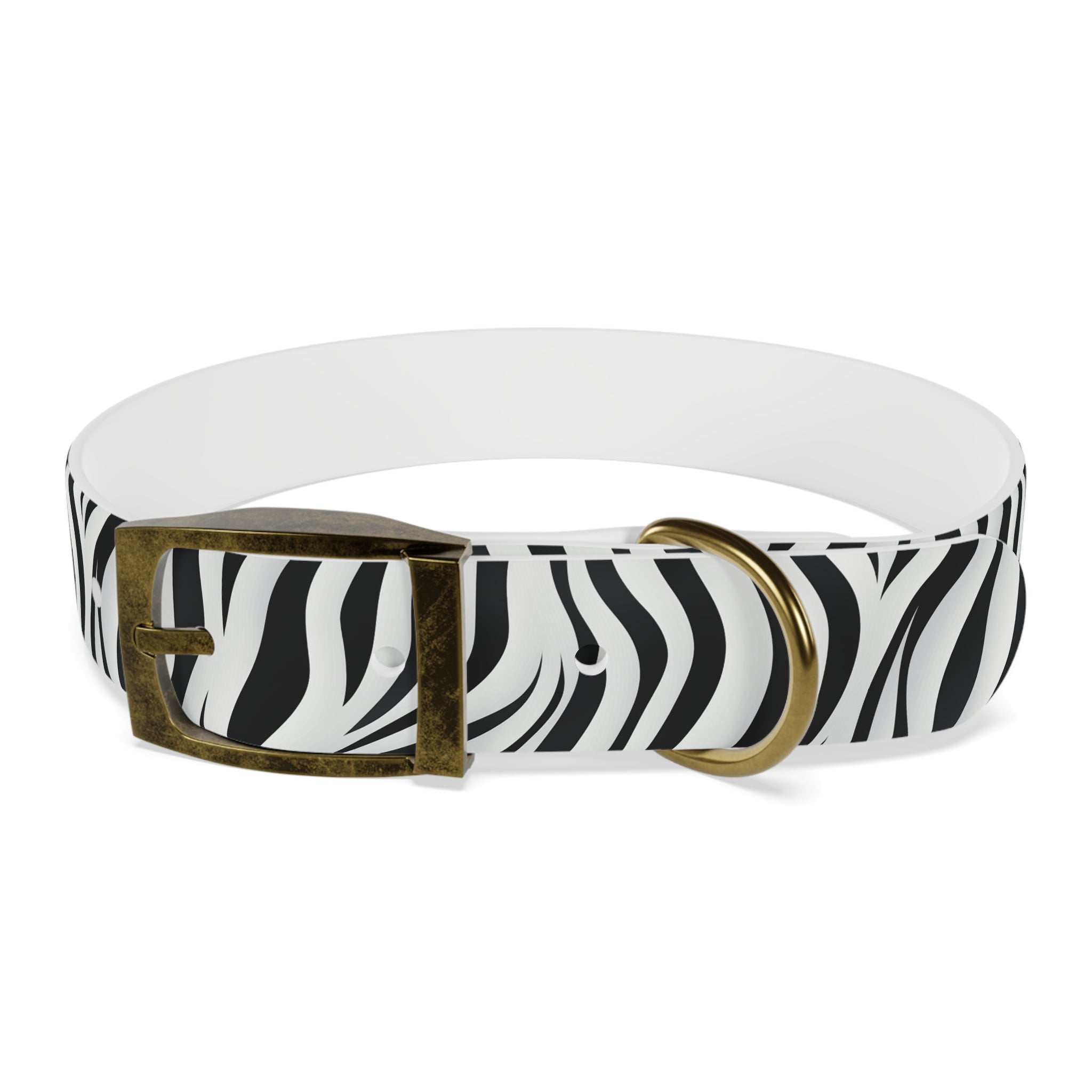 Zebra Print Hypoallergenic Waterproof Dog Collar - Made in USA - Pet Crate | Trusted and Loved by Pet Lovers