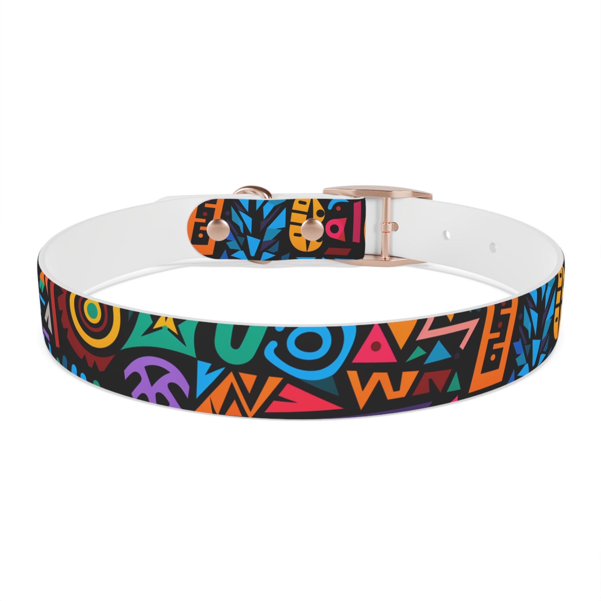 Bold Geometric Colorway - Waterproof Hypoallergenic Dog Collar - Made in USA - Pet Crate | Trusted and Loved by Pet Lovers