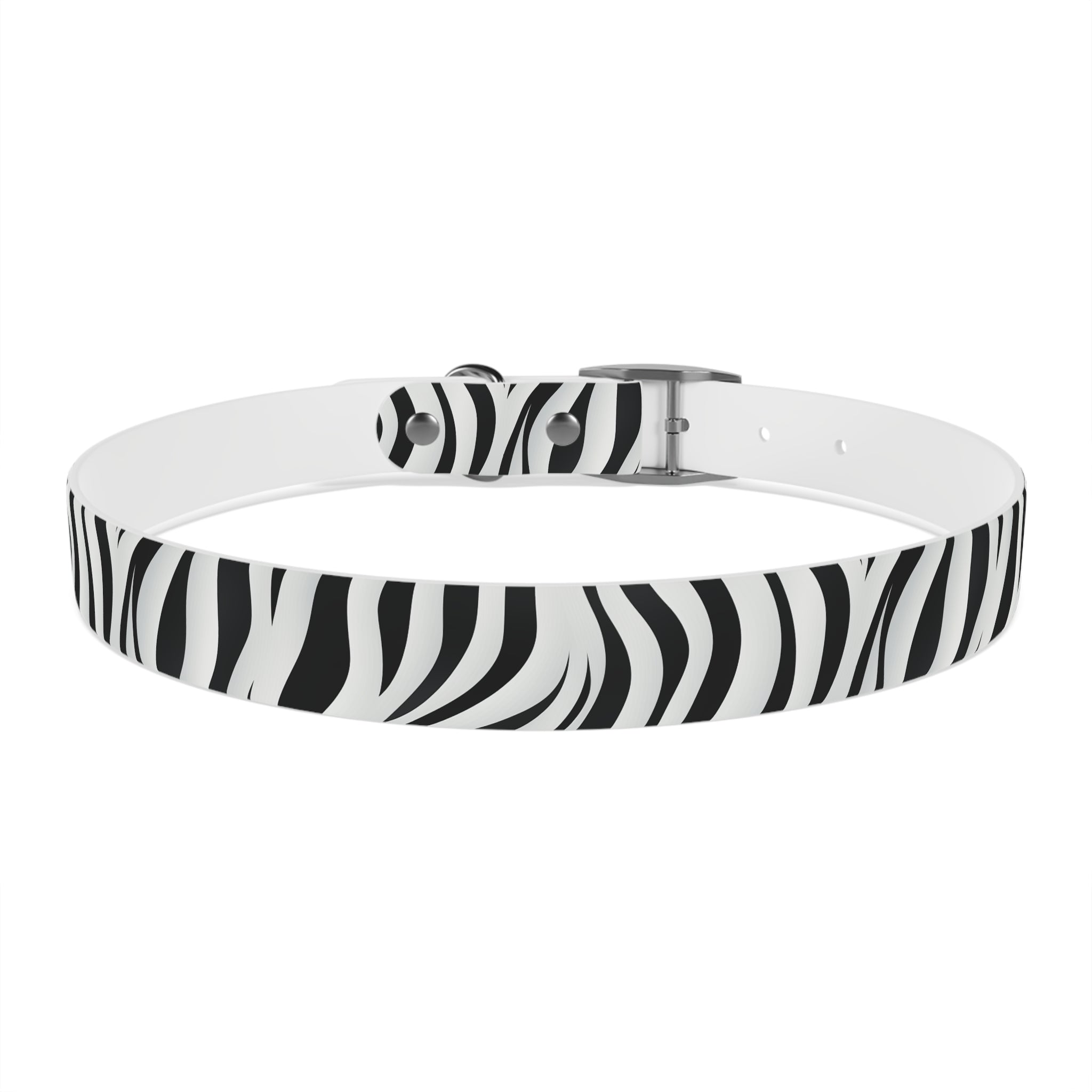 Zebra Print Hypoallergenic Waterproof Dog Collar - Made in USA - Pet Crate | Trusted and Loved by Pet Lovers