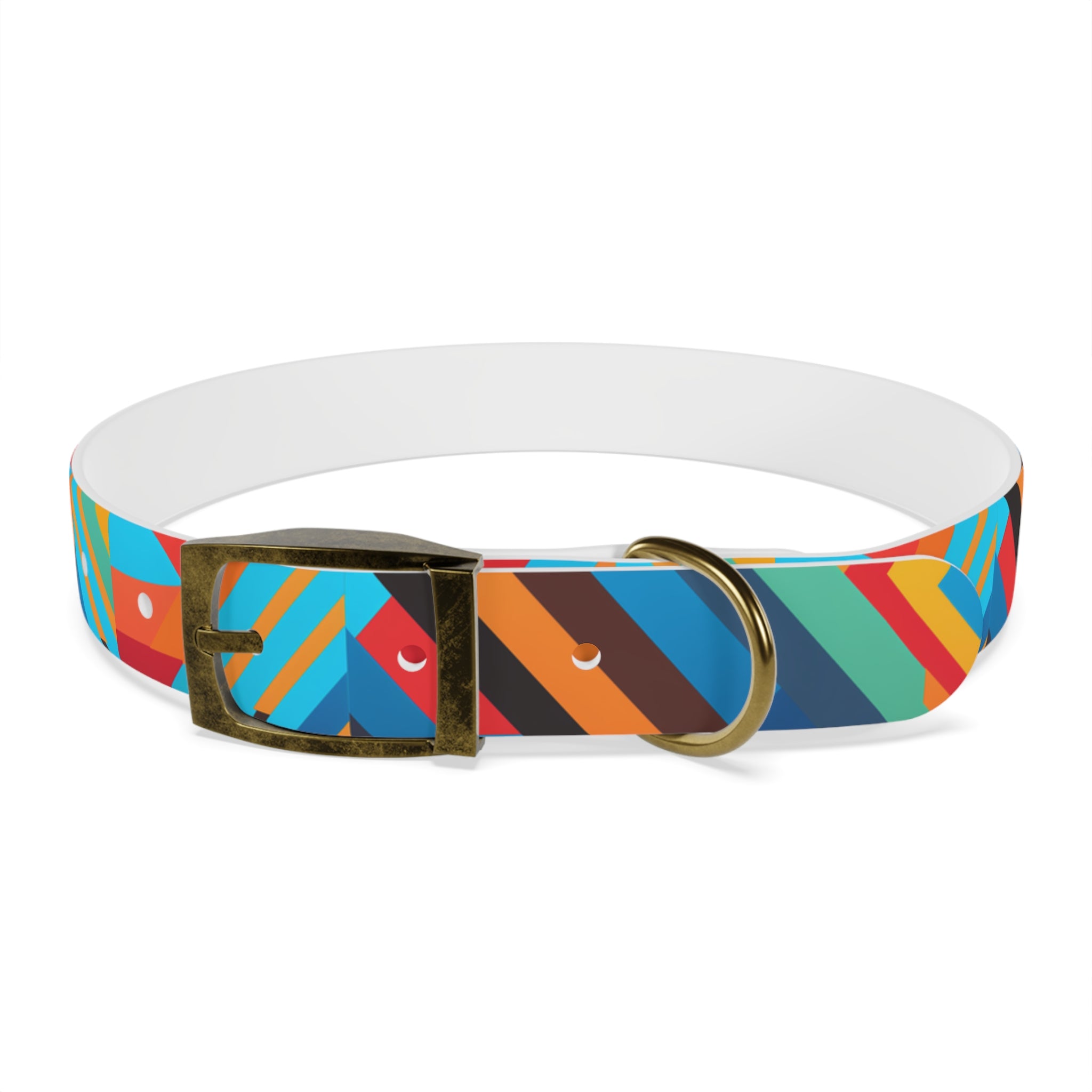 Bold Colorway Fun - Waterproof Hypoallergenic Dog Collar - Made Crafted in USA - Pet Crate | Trusted and Loved by Pet Lovers