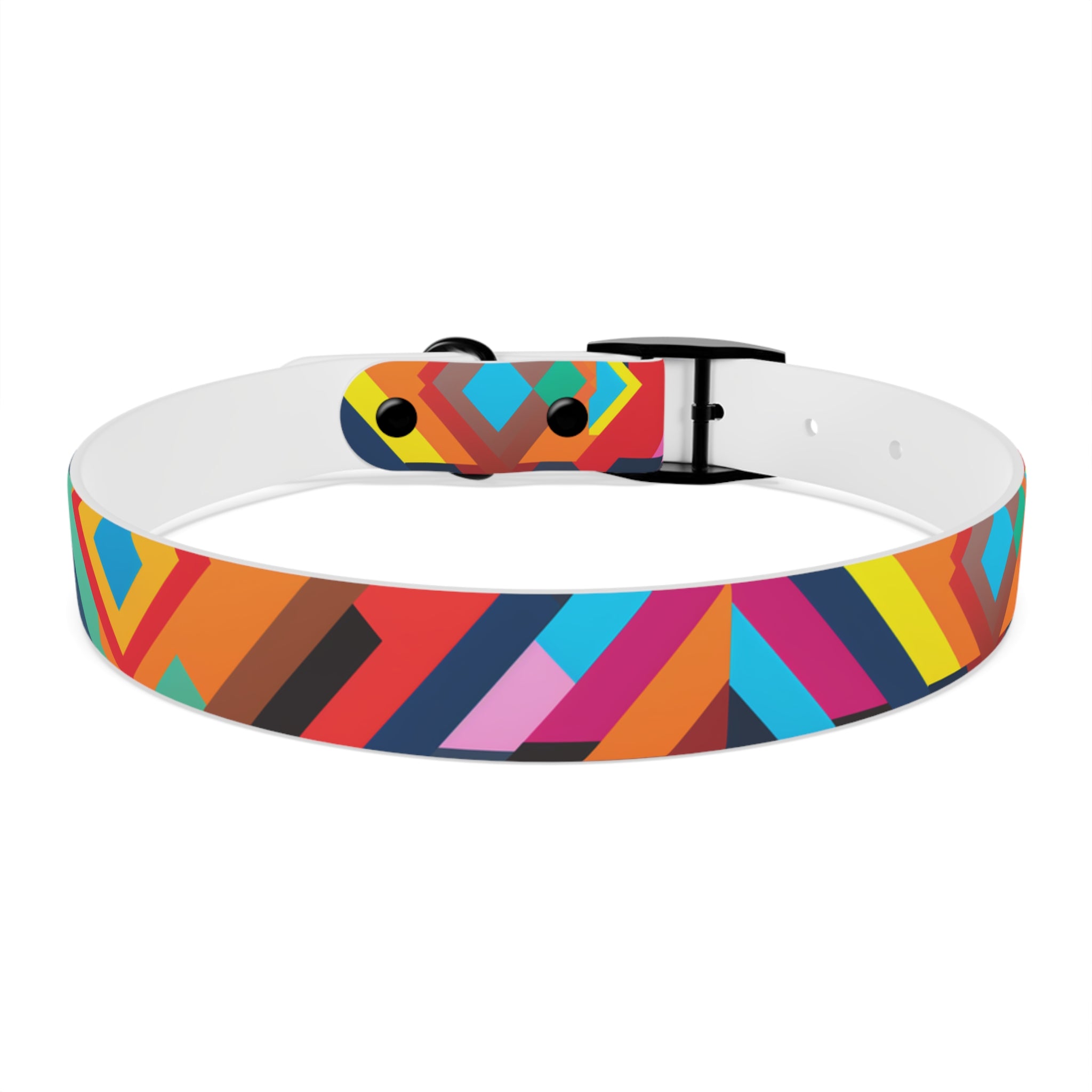 Bold Colorway Fun - Waterproof Hypoallergenic Dog Collar - Made Crafted in USA - Pet Crate | Trusted and Loved by Pet Lovers