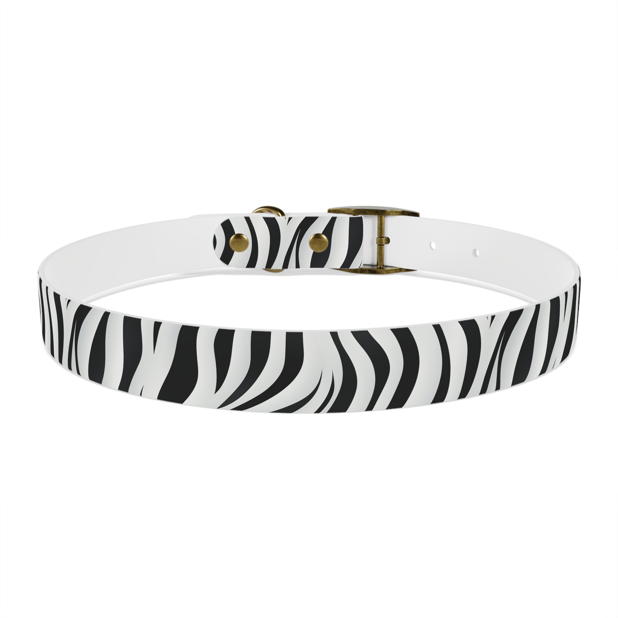 Zebra Print Hypoallergenic Waterproof Dog Collar - Made in USA - Pet Crate | Trusted and Loved by Pet Lovers