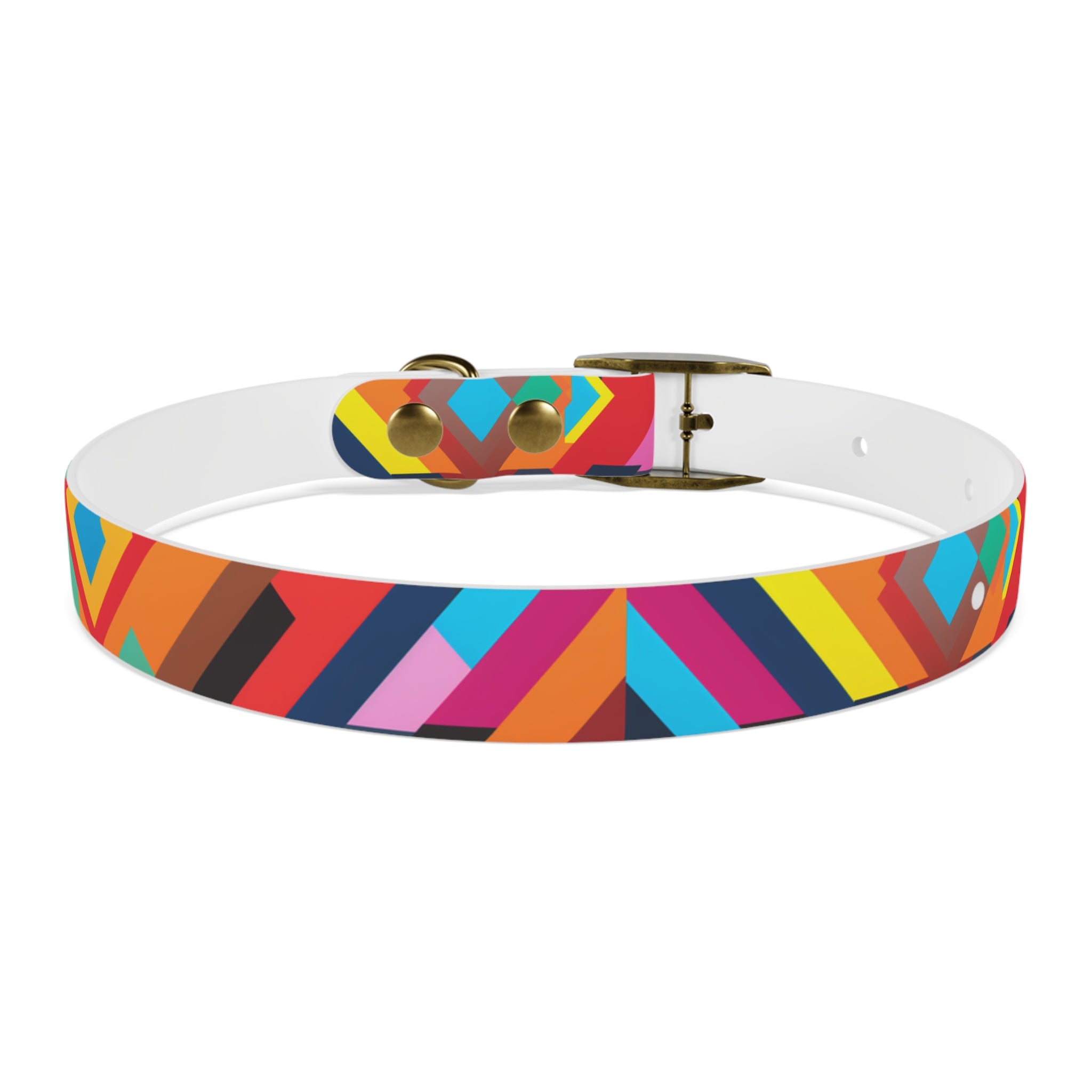 Bold Colorway Fun - Waterproof Hypoallergenic Dog Collar - Made Crafted in USA - Pet Crate | Trusted and Loved by Pet Lovers