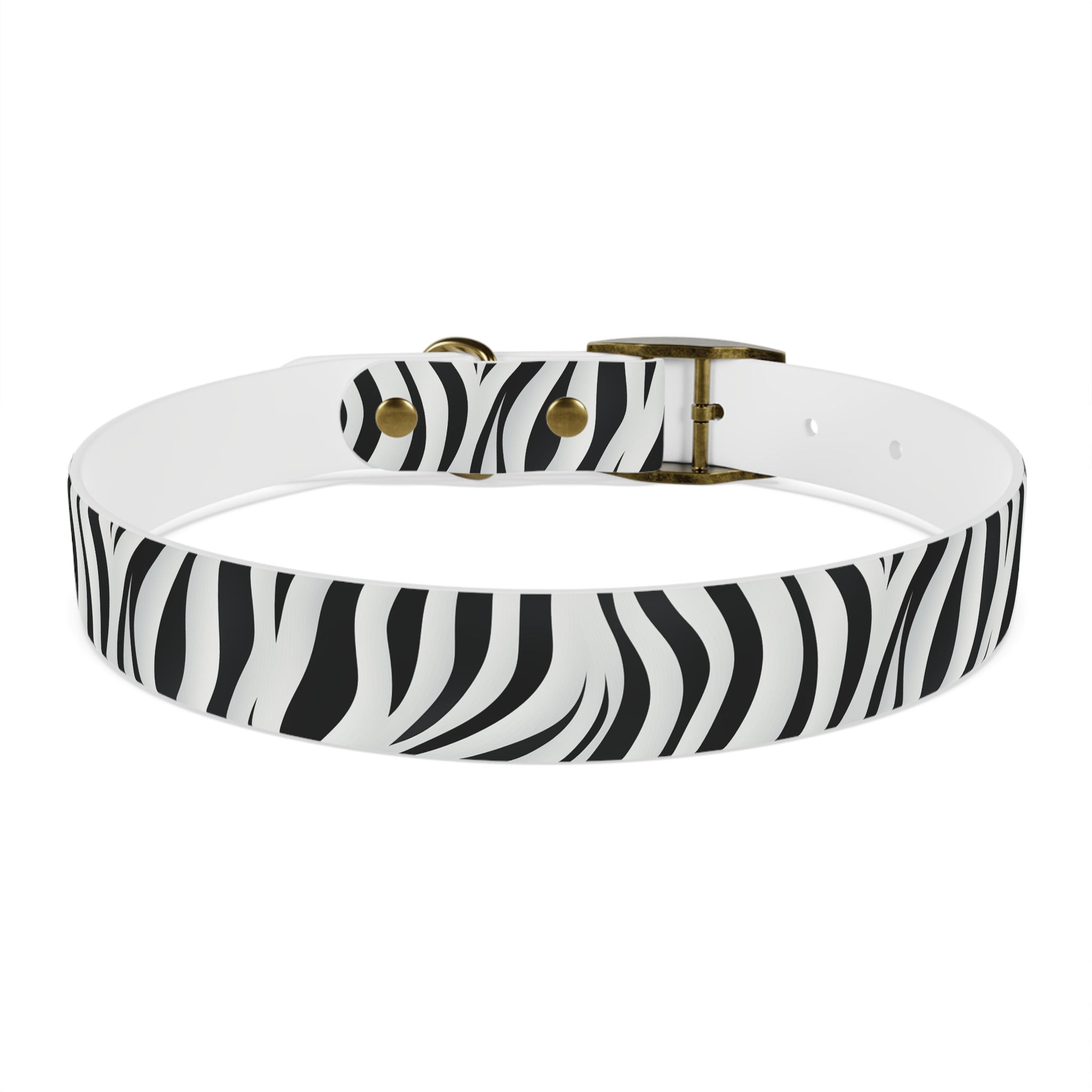 Zebra Print Hypoallergenic Waterproof Dog Collar - Made in USA - Pet Crate | Trusted and Loved by Pet Lovers