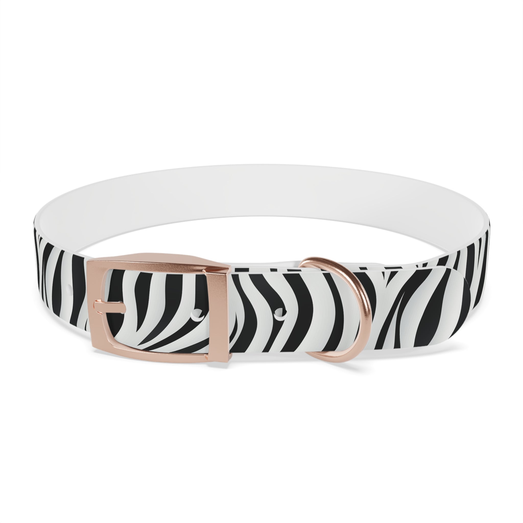 Zebra Print Hypoallergenic Waterproof Dog Collar - Made in USA - Pet Crate | Trusted and Loved by Pet Lovers