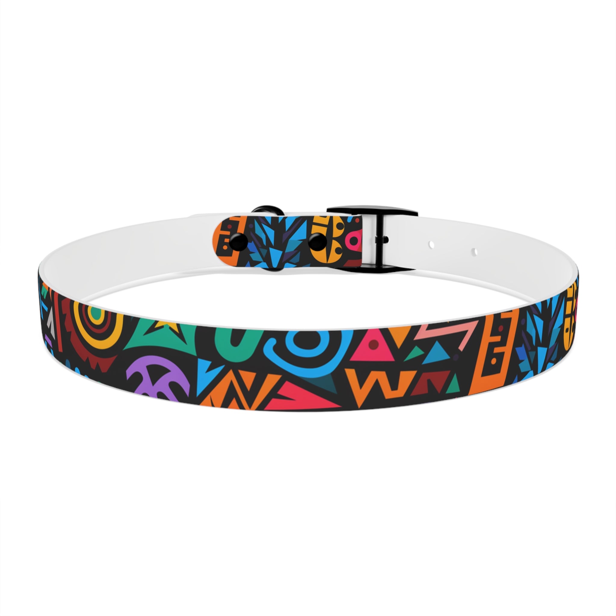 Bold Geometric Colorway - Waterproof Hypoallergenic Dog Collar - Made in USA - Pet Crate | Trusted and Loved by Pet Lovers