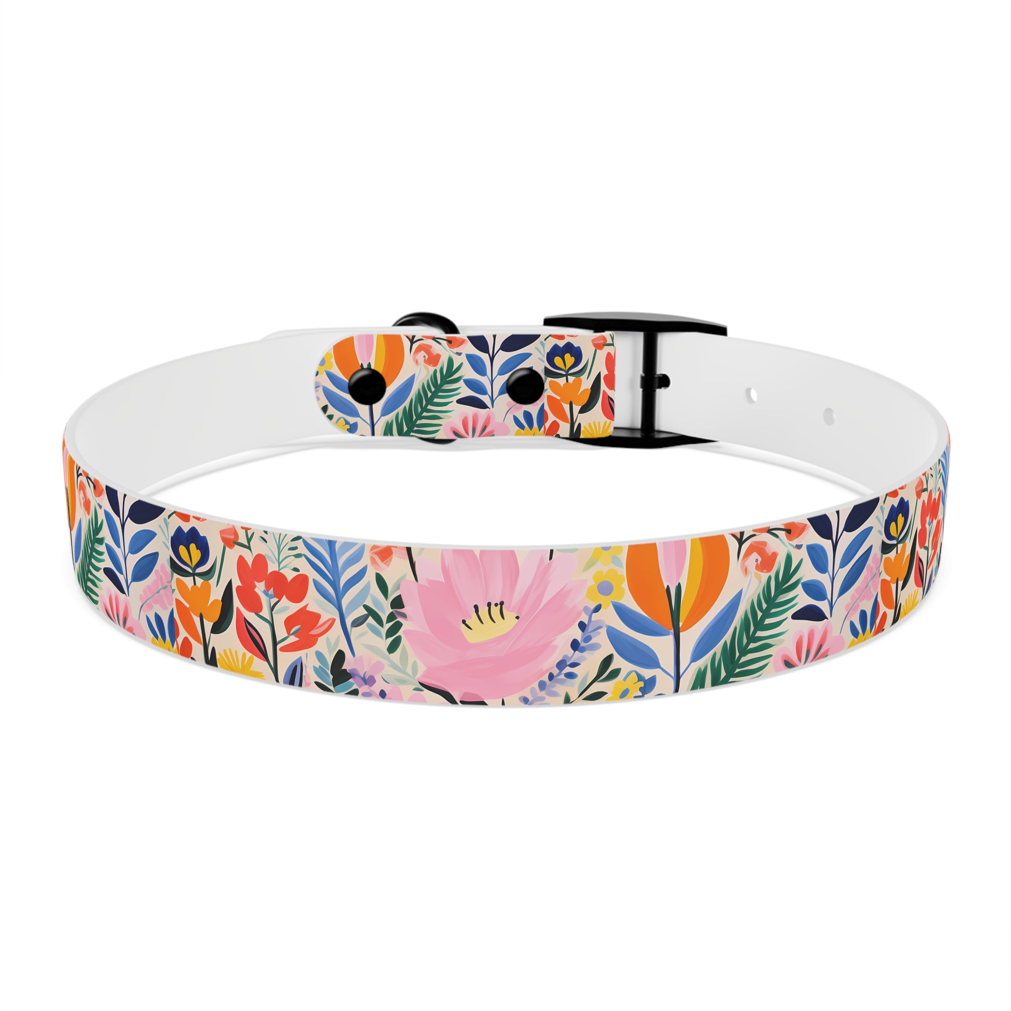 Waterproof Hypoallergenic Dog Collar - Matisse Inspired Floral Design - Made in USA - Pet Crate | Trusted and Loved by Pet Lovers
