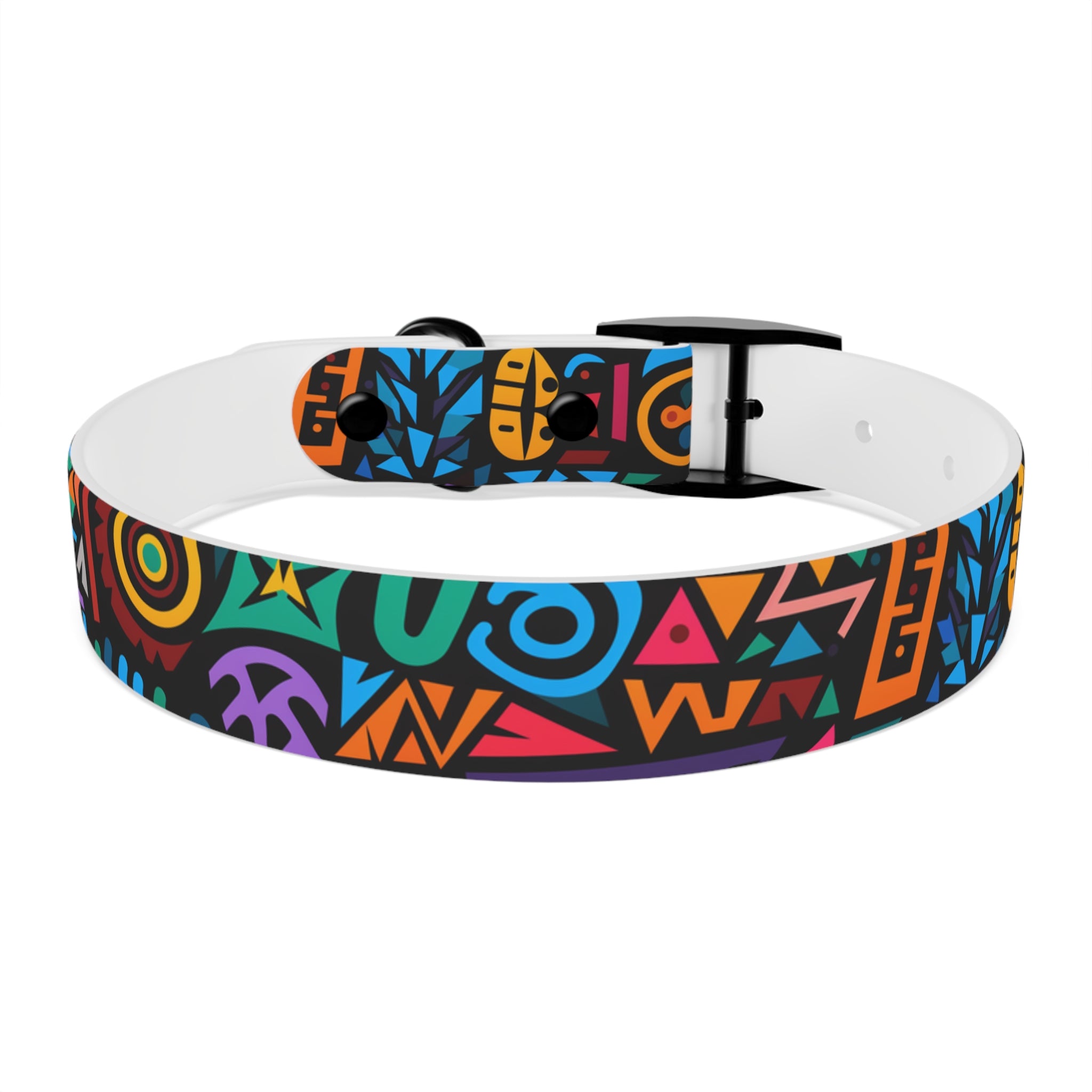 Bold Geometric Colorway - Waterproof Hypoallergenic Dog Collar - Made in USA - Pet Crate | Trusted and Loved by Pet Lovers
