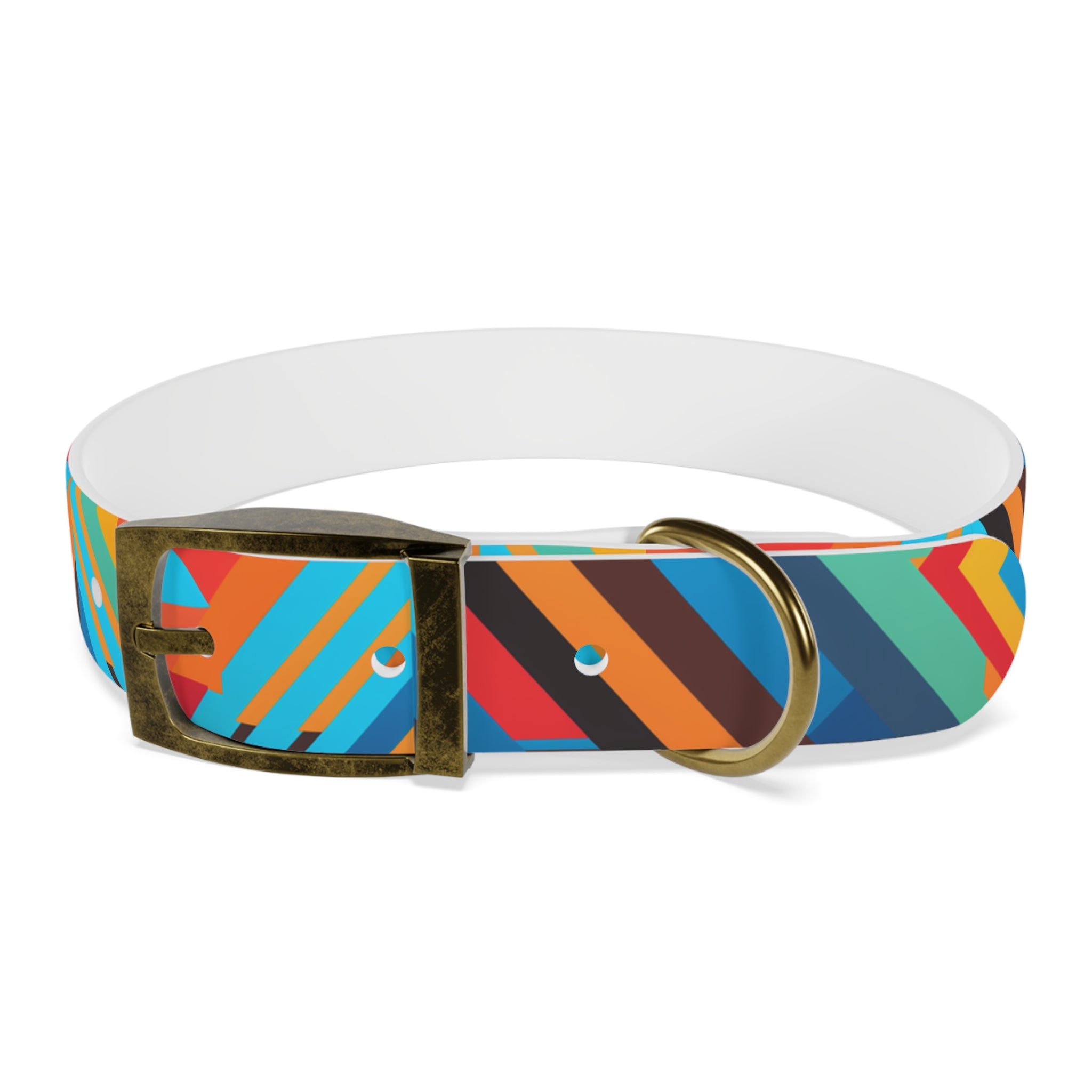 Bold Colorway Fun - Waterproof Hypoallergenic Dog Collar - Made Crafted in USA - Pet Crate | Trusted and Loved by Pet Lovers