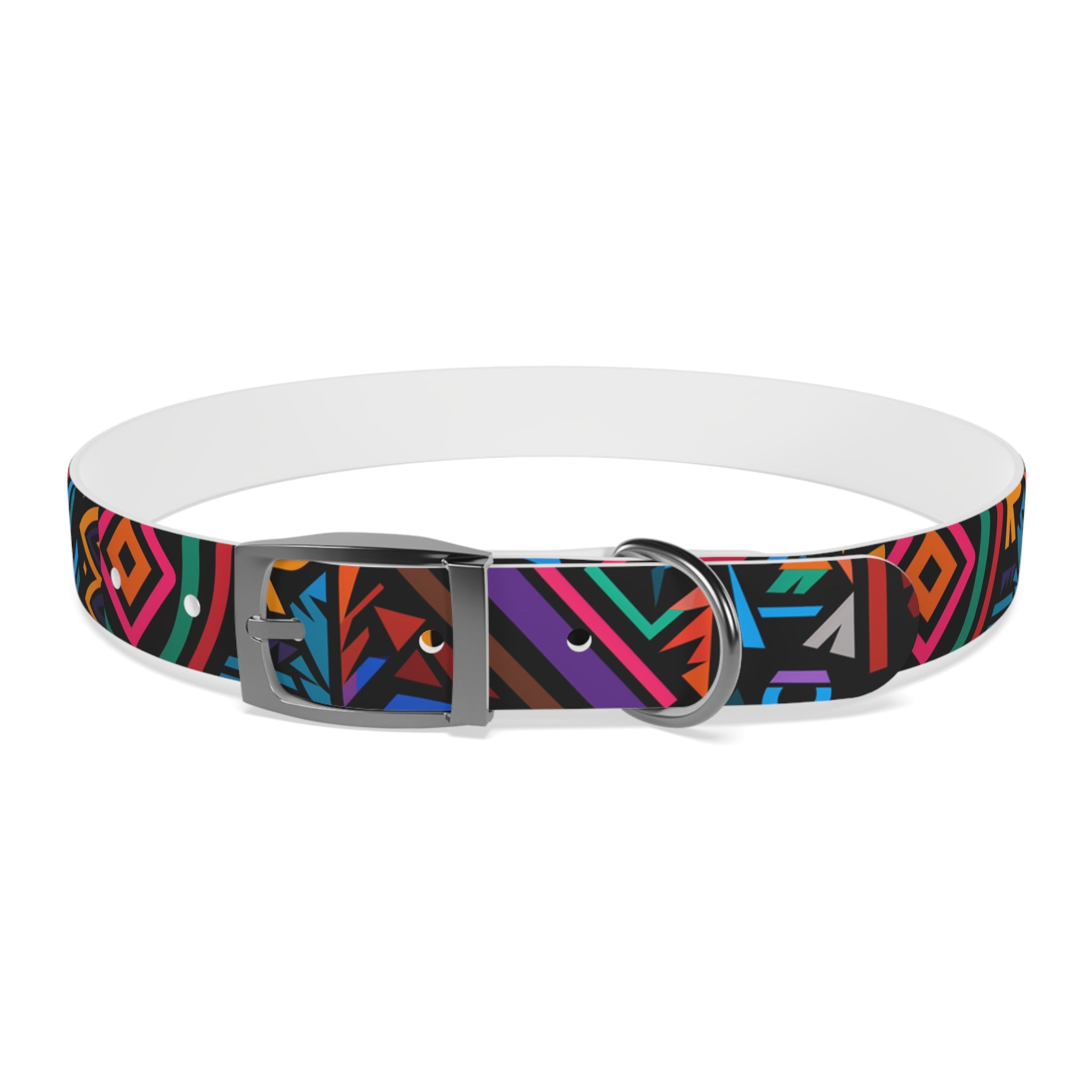 Bold Geometric Colorway - Waterproof Hypoallergenic Dog Collar - Made in USA - Pet Crate | Trusted and Loved by Pet Lovers