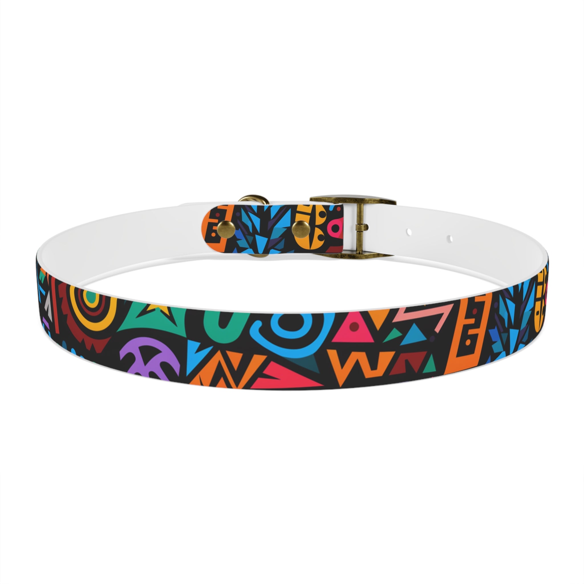 Bold Geometric Colorway - Waterproof Hypoallergenic Dog Collar - Made in USA - Pet Crate | Trusted and Loved by Pet Lovers