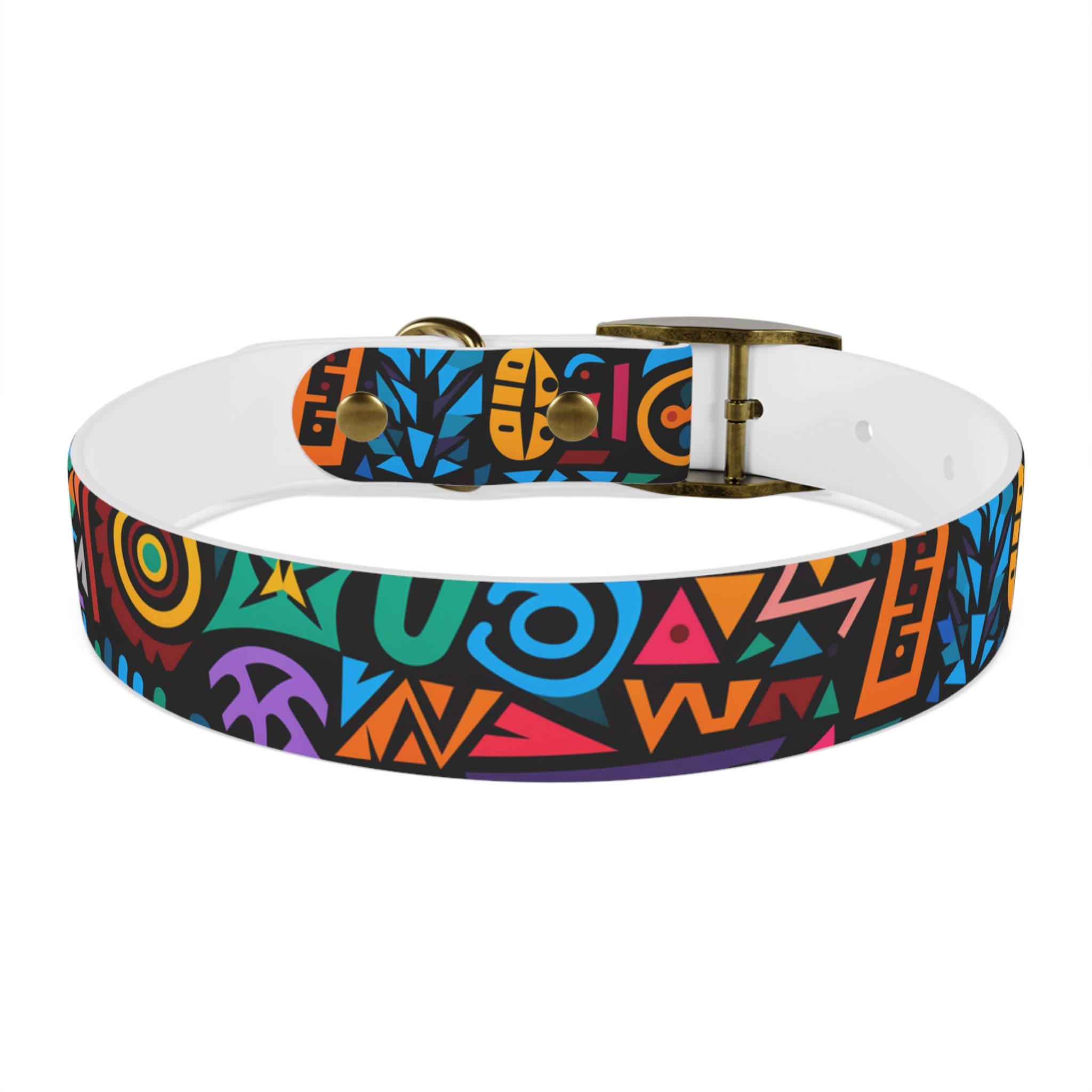 Bold Geometric Colorway - Waterproof Hypoallergenic Dog Collar - Made in USA - Pet Crate | Trusted and Loved by Pet Lovers