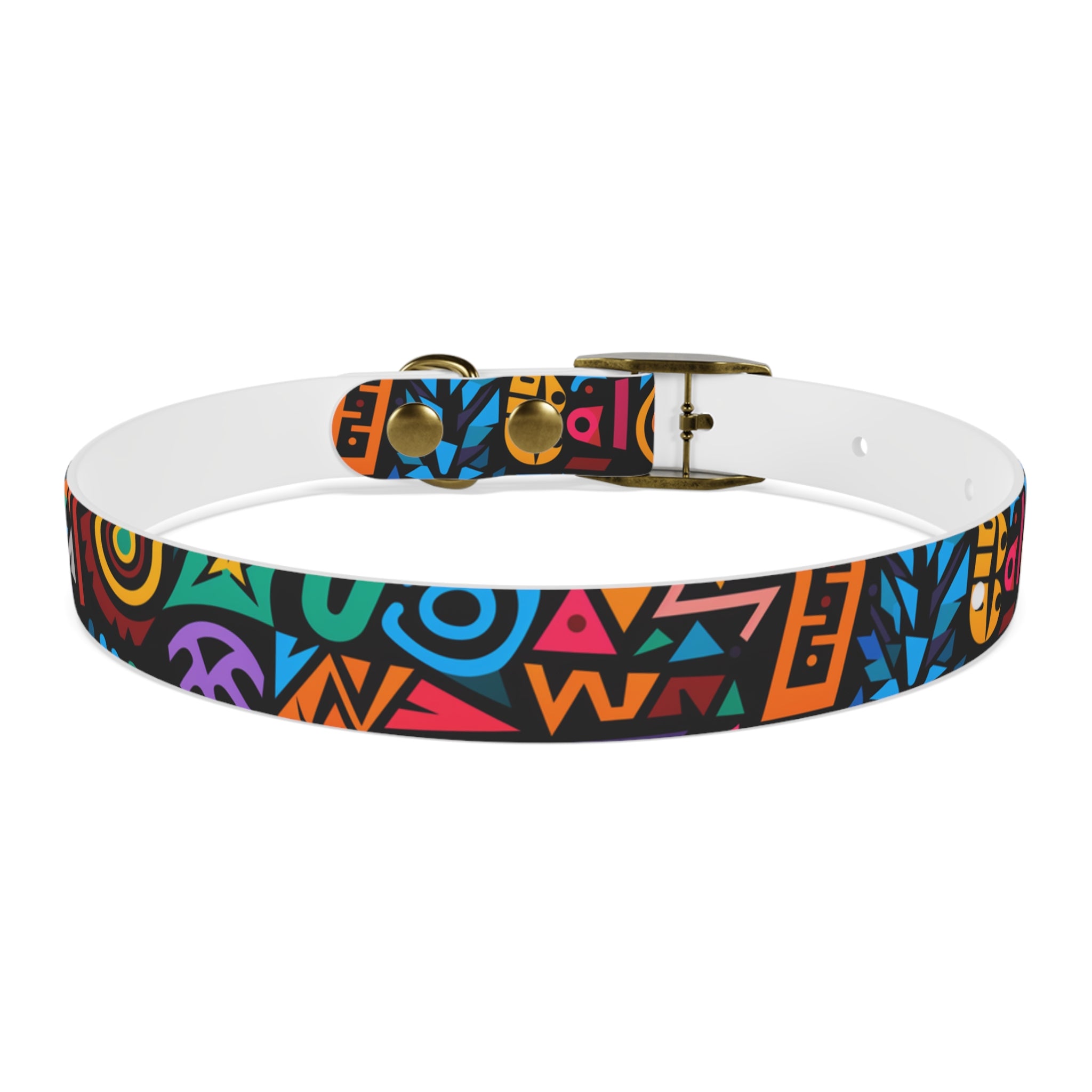 Bold Geometric Colorway - Waterproof Hypoallergenic Dog Collar - Made in USA - Pet Crate | Trusted and Loved by Pet Lovers