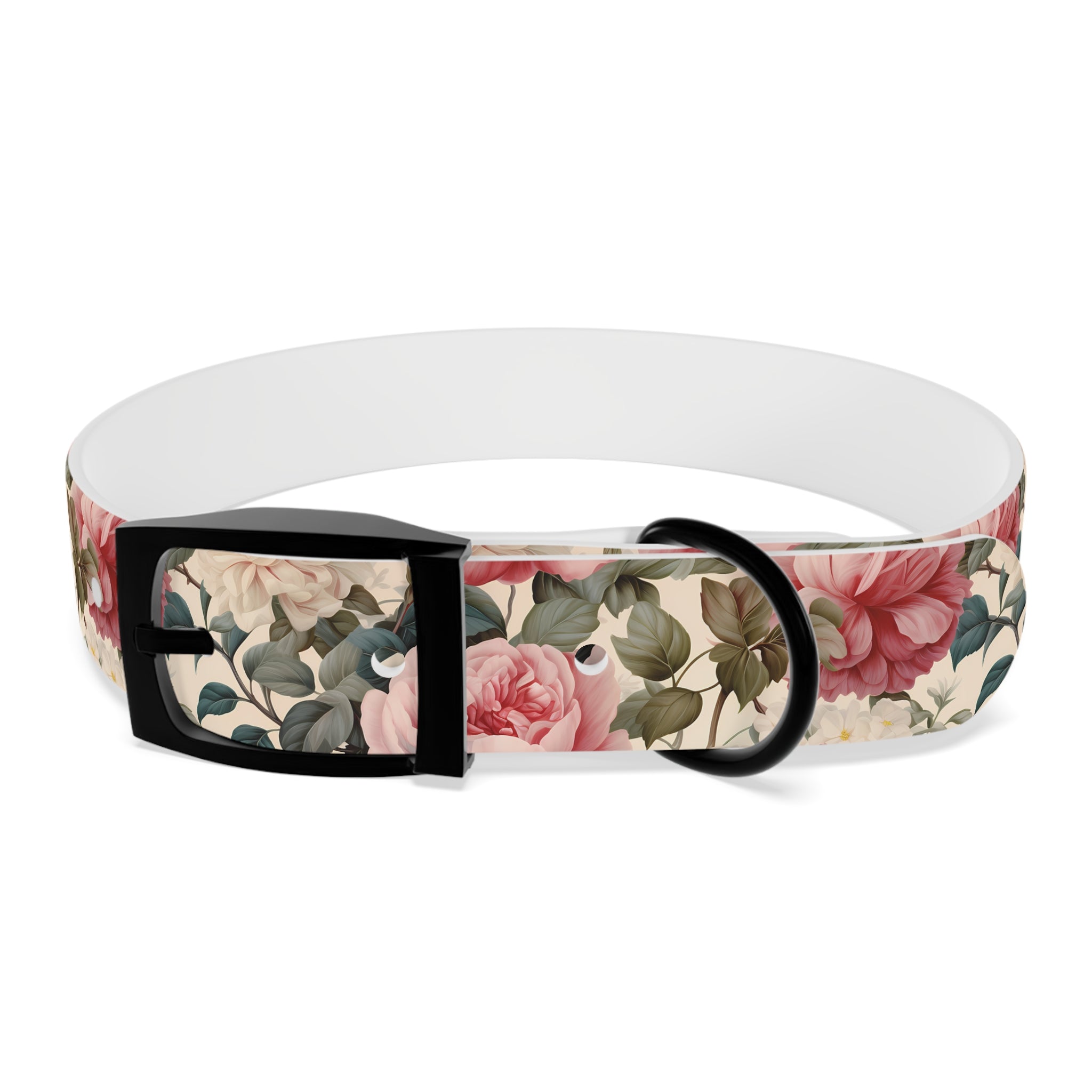 Made in USA - English Rose Design - Waterproof Hypoallergenic Dog Collar - Pet Crate | Trusted and Loved by Pet Lovers